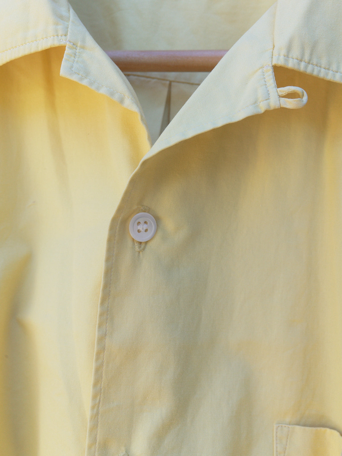 comme des garcons homme 90s yellow short sleeve shirt – Filter store