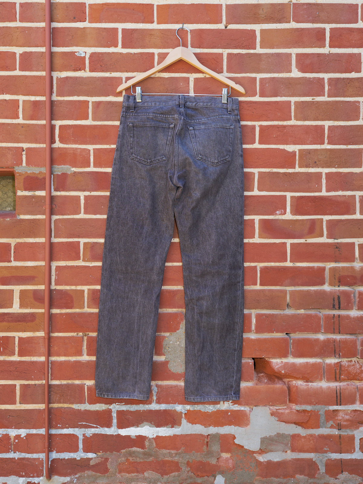 helmut lang grey raw denim 'classic cut' jeans size 31 – Filter store