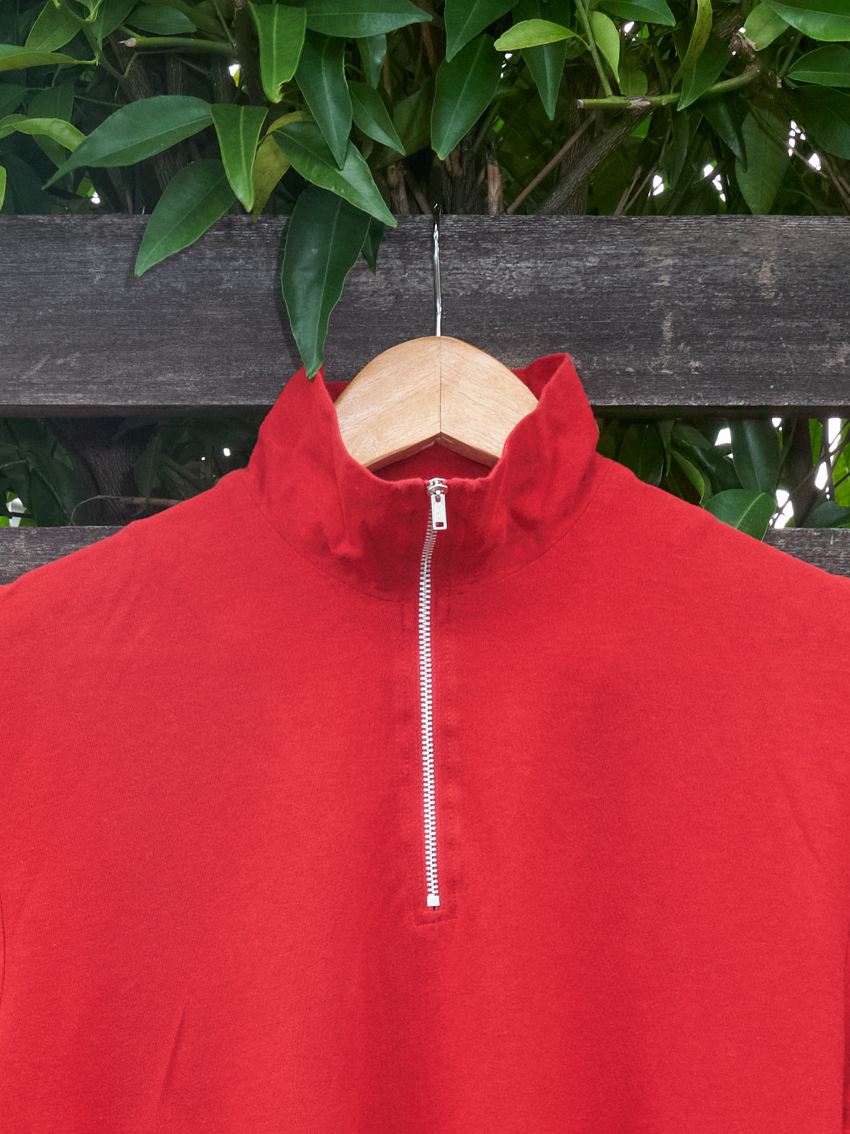 Y's for Men Yohji Yamamoto SS2001 red cotton zipped neck polo shirt - mens S M