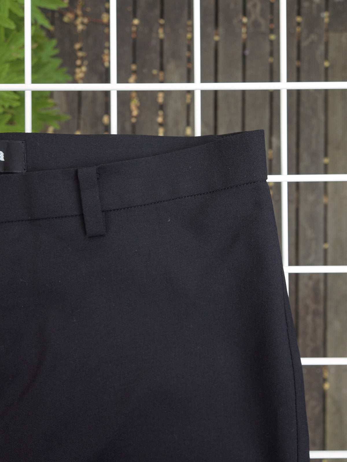 Zucca black wool blend (very) cropped pants - womens M S