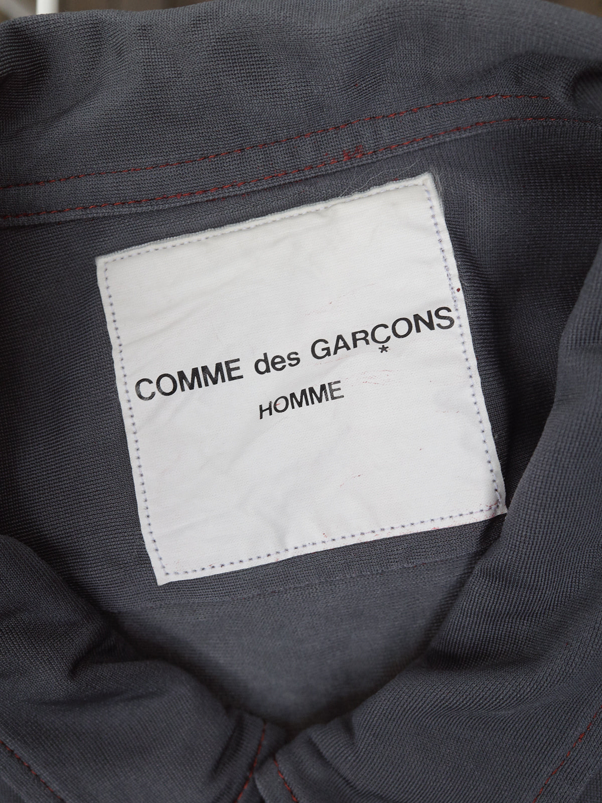 Comme des Garcons Homme 1996 grey zipped drawstring hem shirt jacket - mens S M