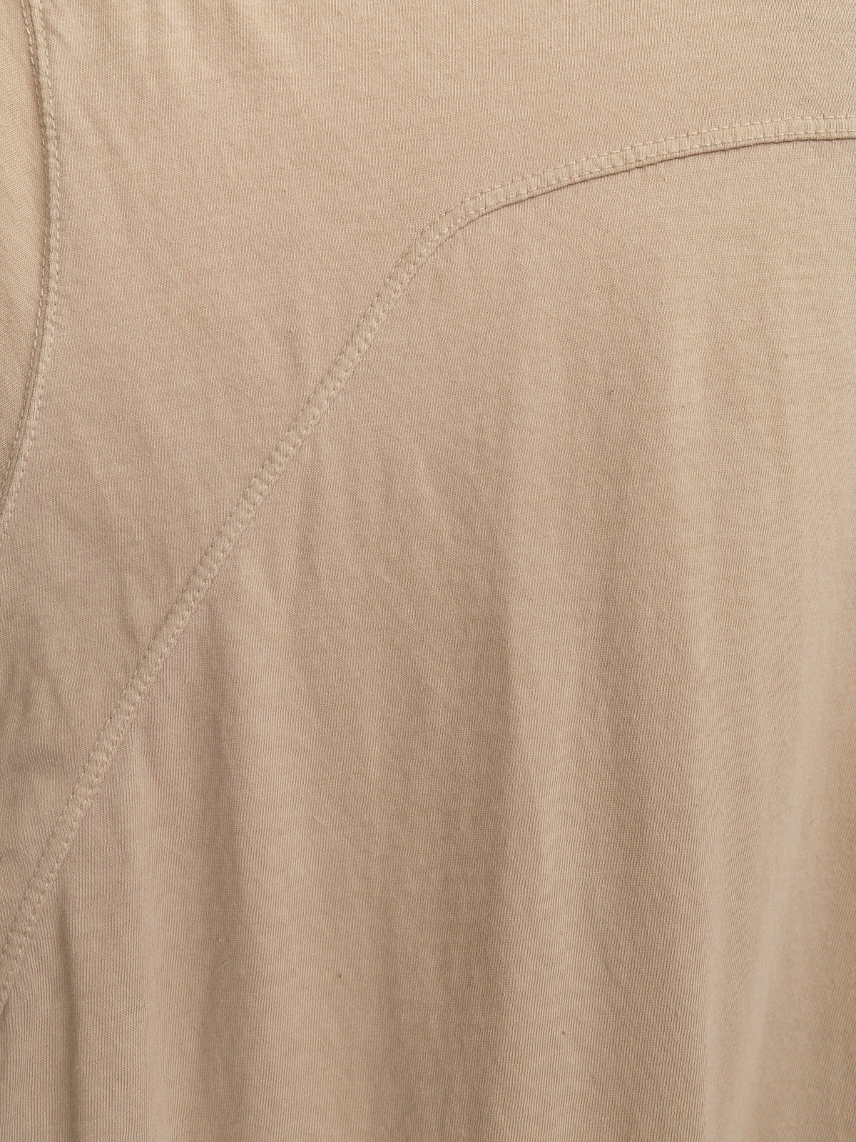 Rick Owens DRKSHDW beige ("pearl") cotton paneled tshirt - mens S