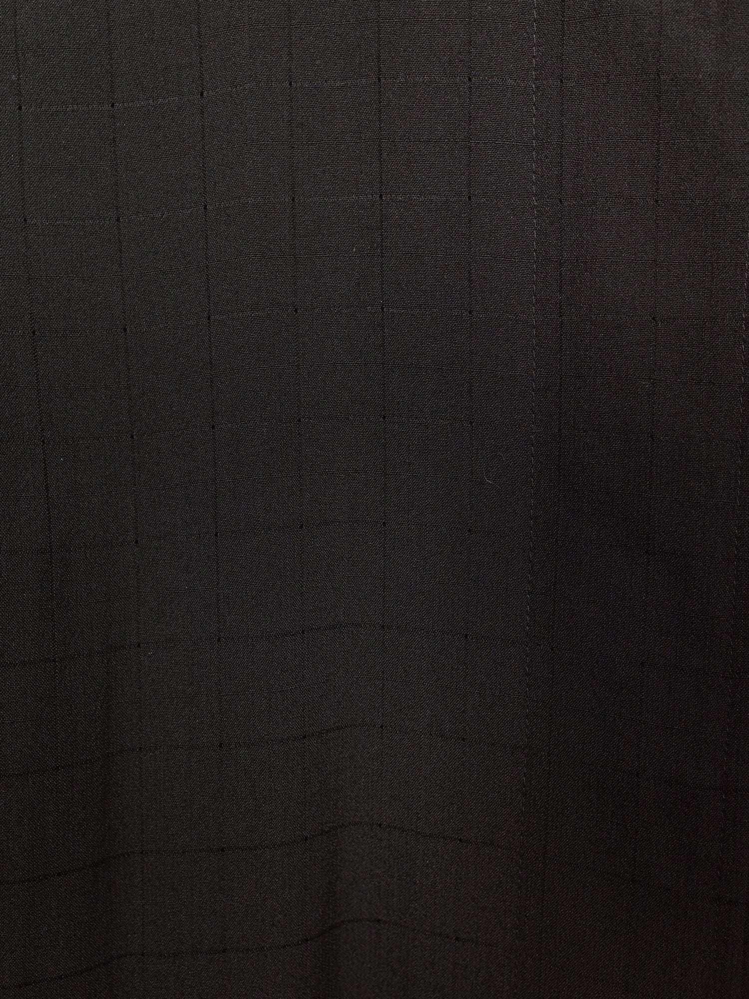 Helmut Lang 1990s 2000s black semi-sheer covered placket coat - size 38