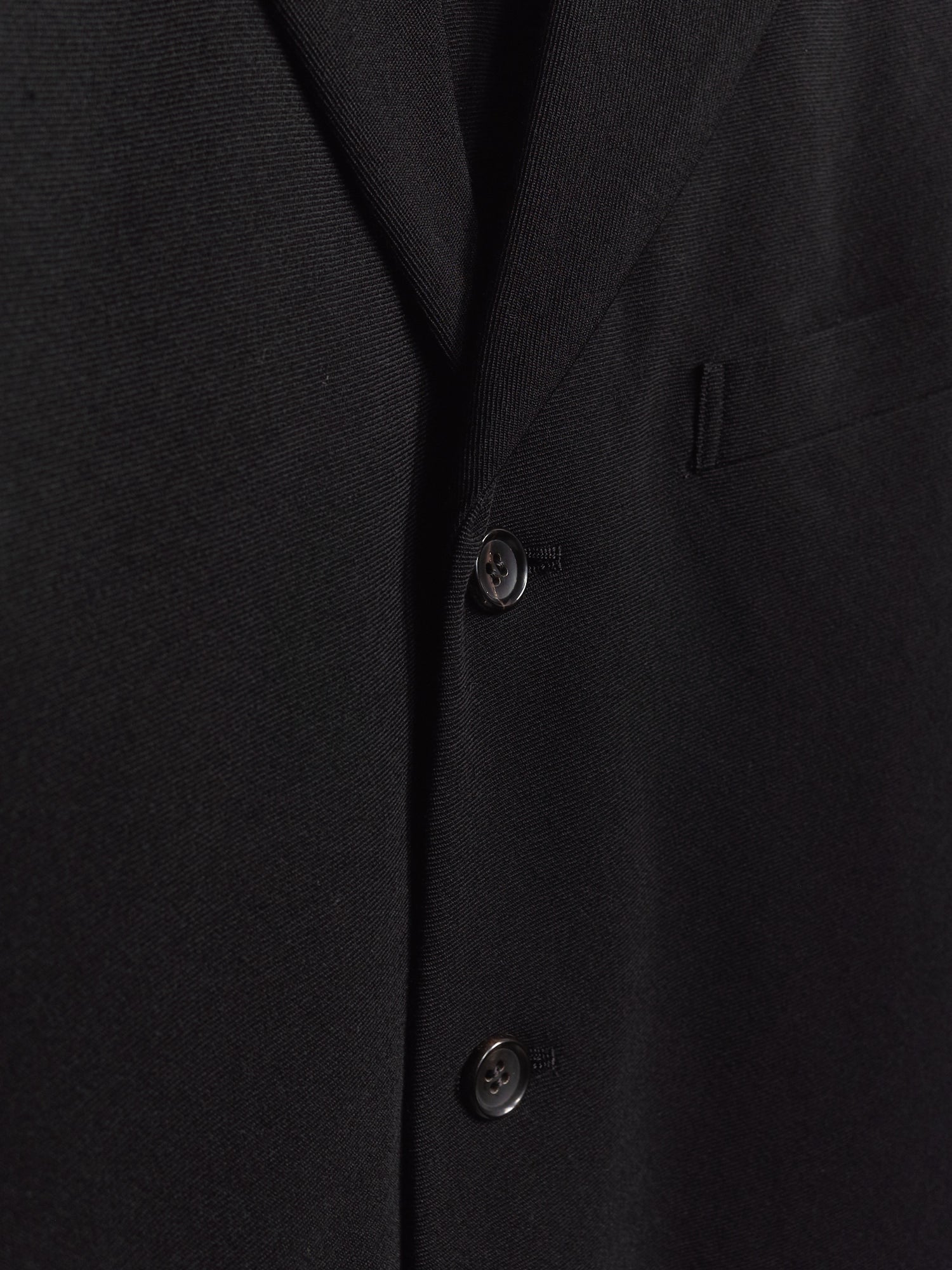 Comme des Garcons Homme Plus 1997 black wool 3 button elastic waist suit - sz S