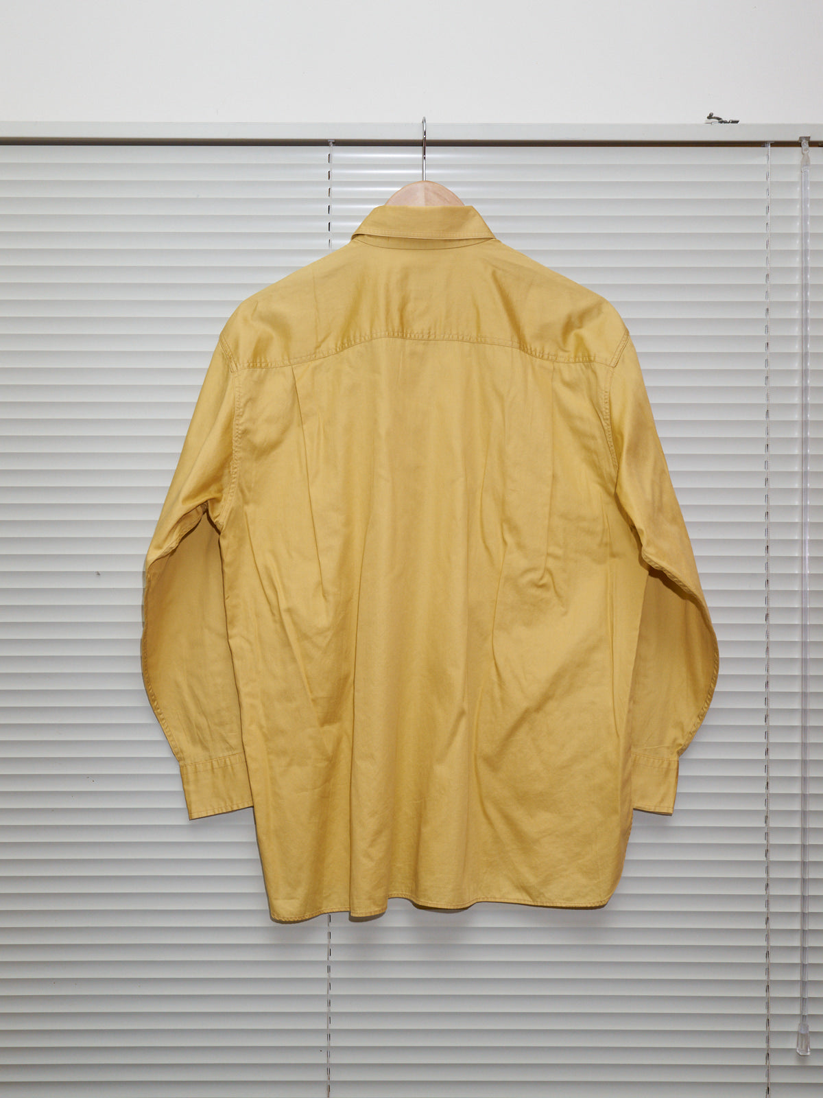 CC Kansai Yamamoto 1990s yellow cotton logo reflector patch shirt - mens M S