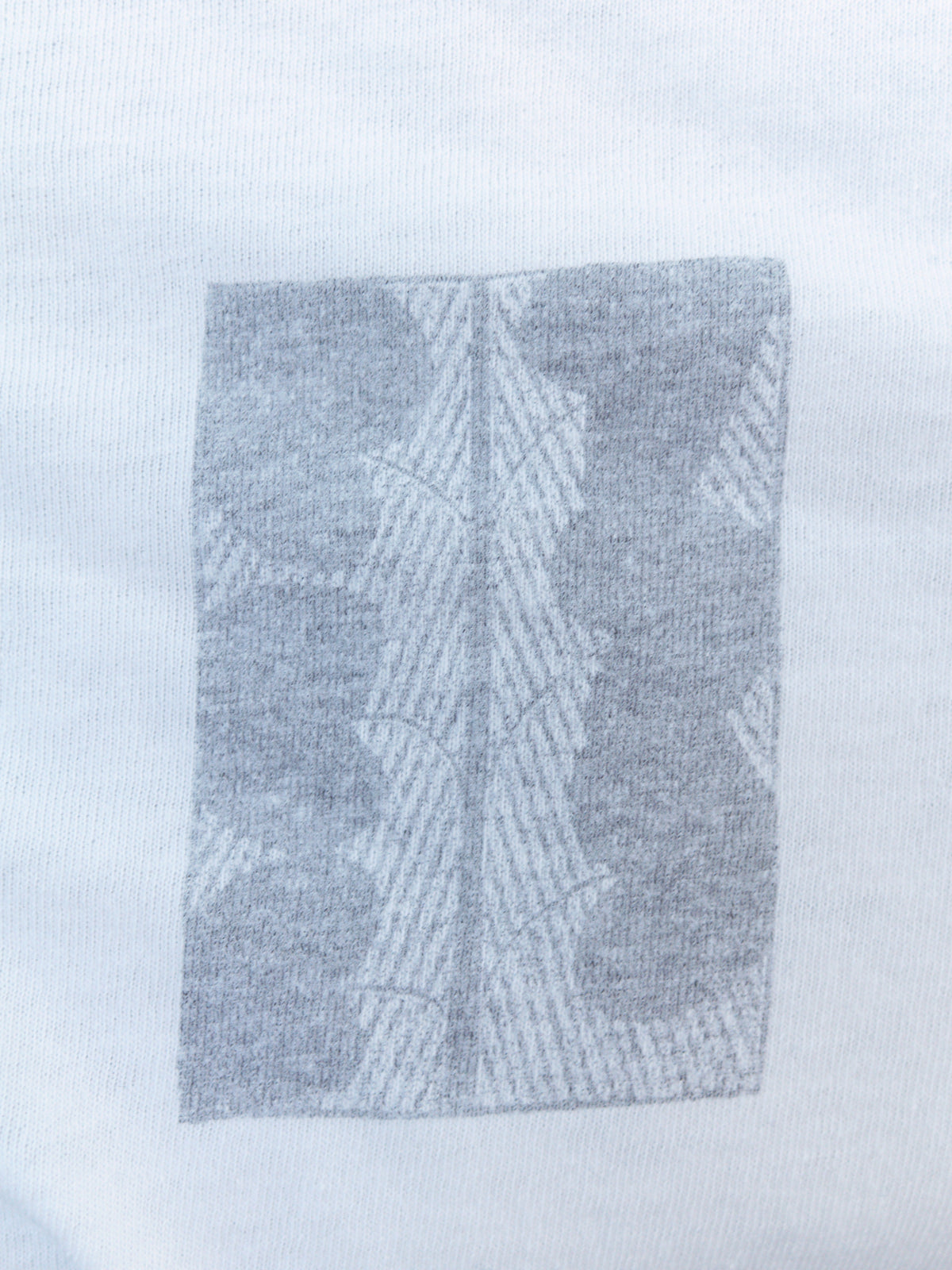 Comme des garcons homme plus 1992 white leaf motif longsleeve top