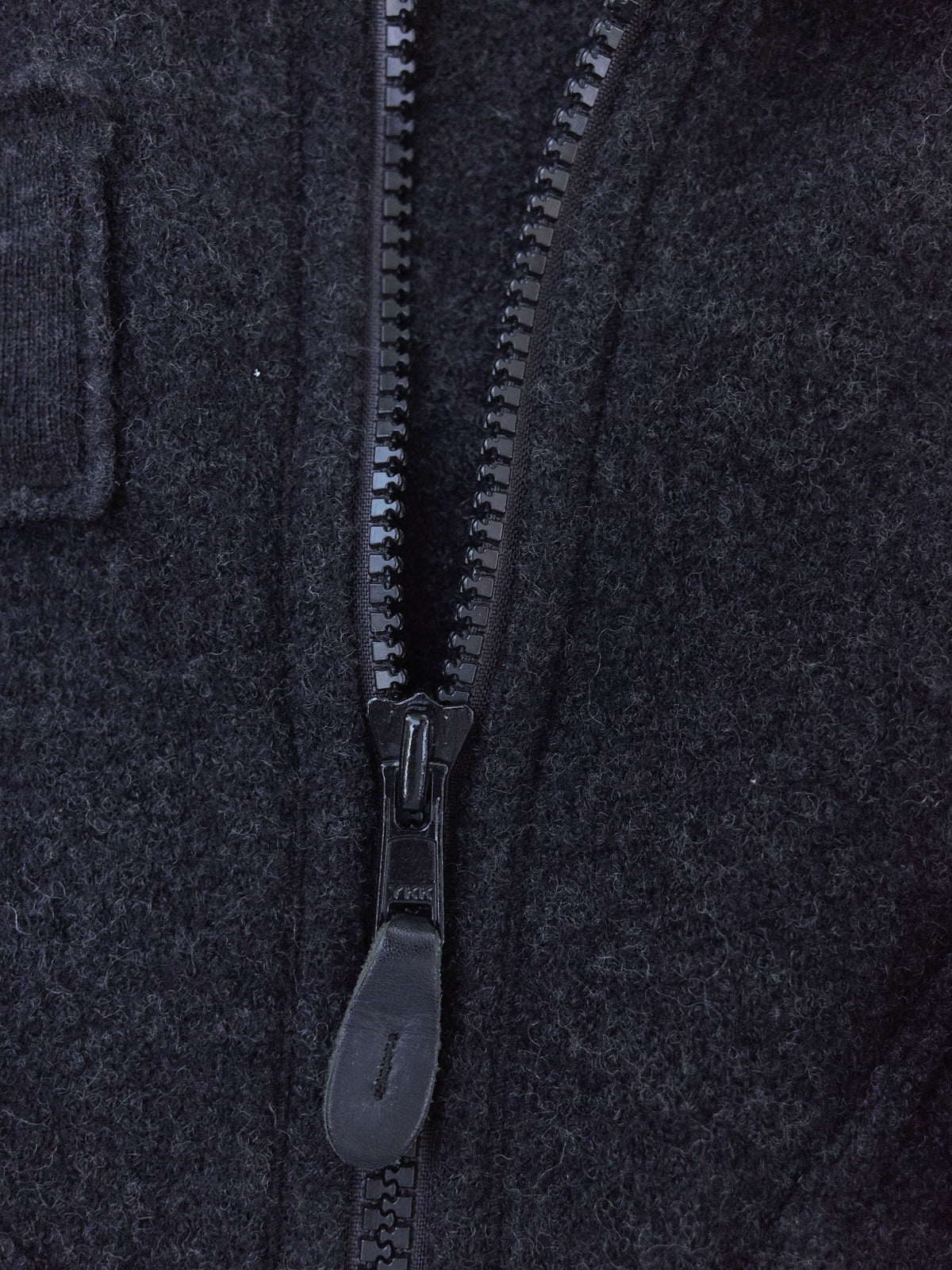 Zucca grey knit wool double pocket bomber jacket - womens S