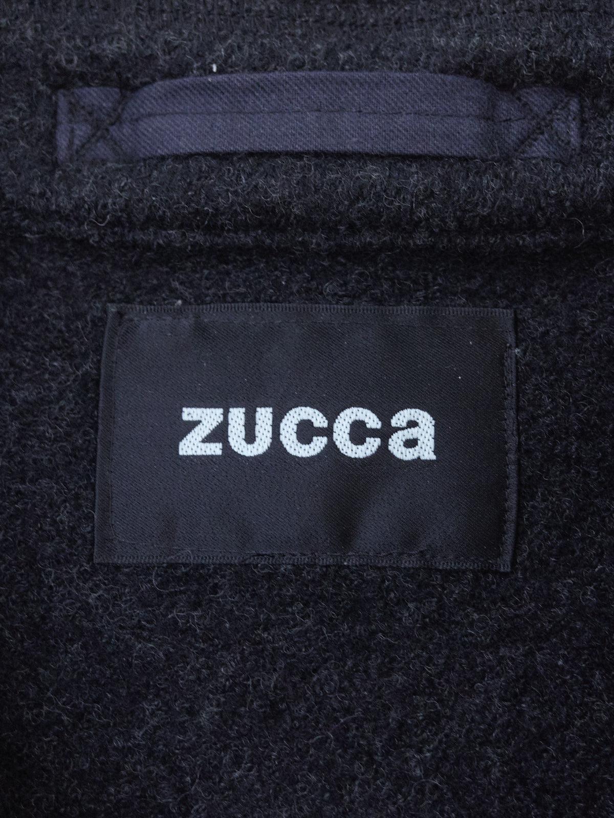 Zucca grey knit wool double pocket bomber jacket - womens S