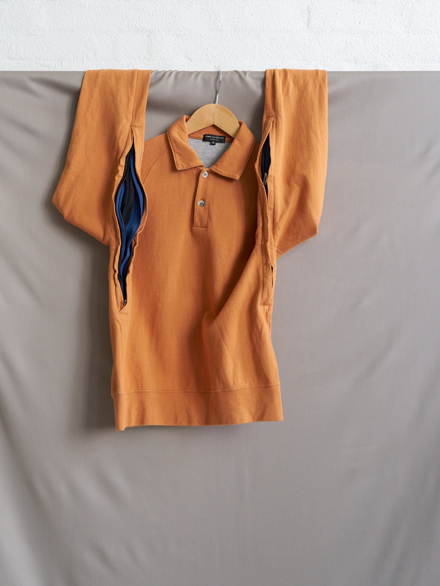 comme des garcons homme plus AW2005 underarm zip polo shirt