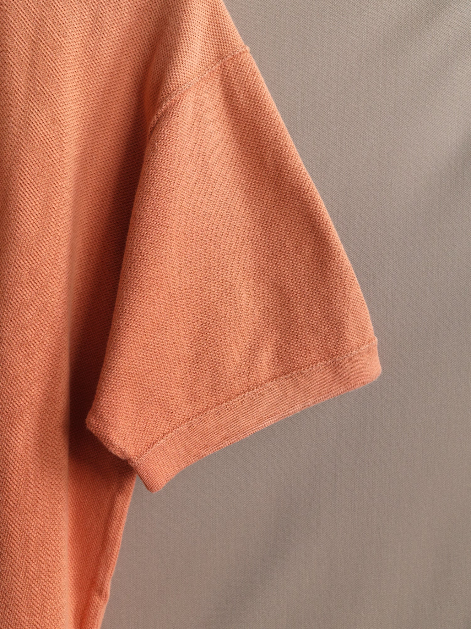 Miyake design studio 1990s apricot cotton pique polo shirt