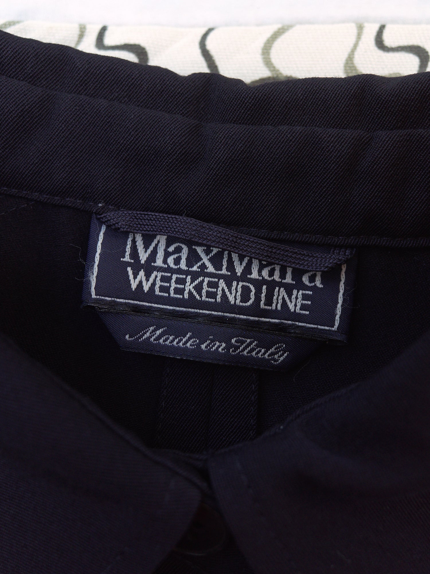 Max Mara Weekend Line 1990s dark navy wool gabardine jacket - womens size 10