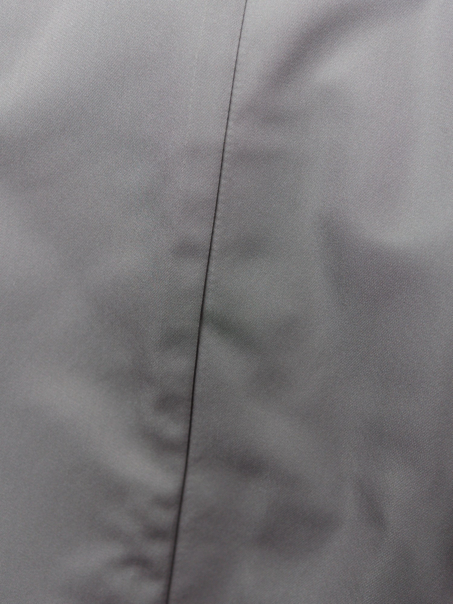 Jil Sander silver gray poly silk 4 button coat - womens 34 36 / mens XXS XS
