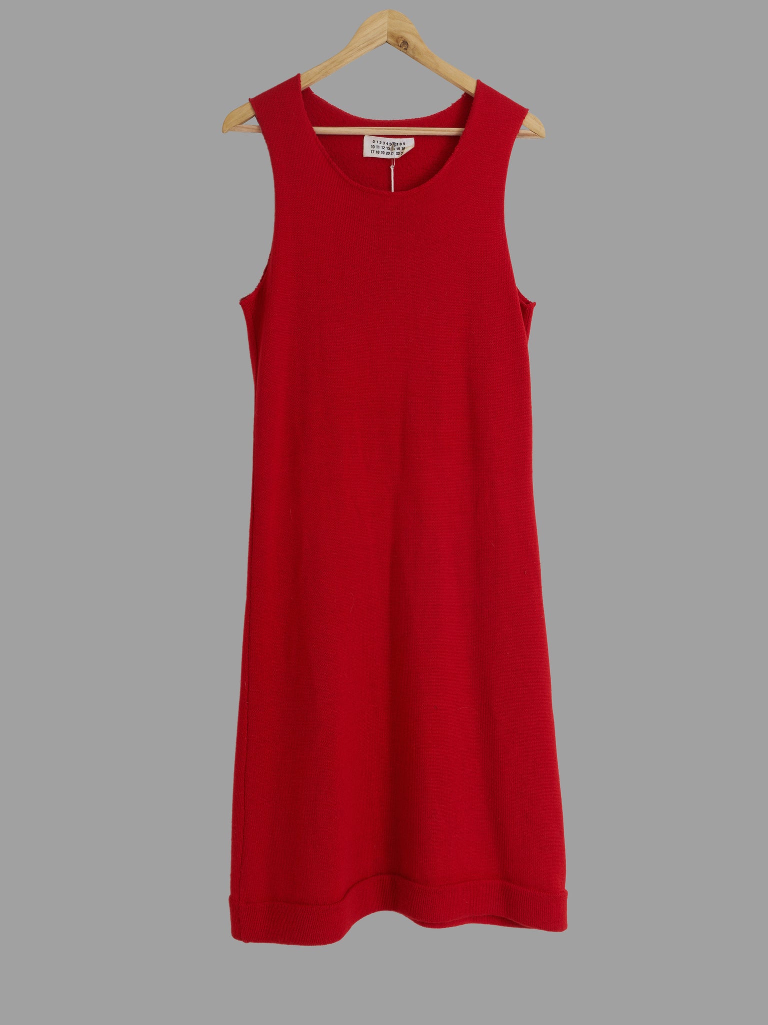 maison martin margiela red dress Mia Moretti at the Maison Martin Margiela for H&M launch event