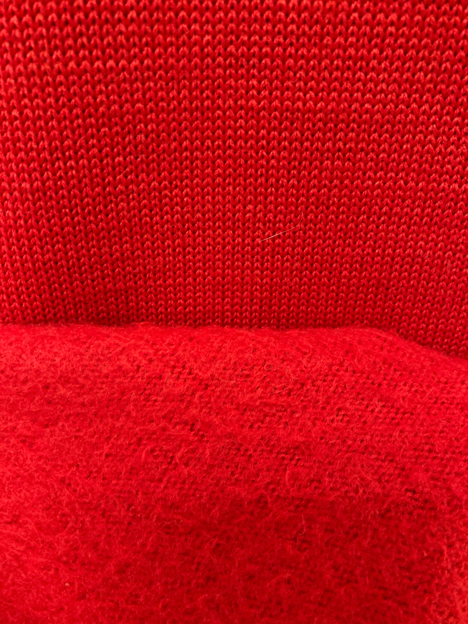 Maison Maison Martin Margiela 6 1990s-2000s red wool knit sleeveless dress - M S
