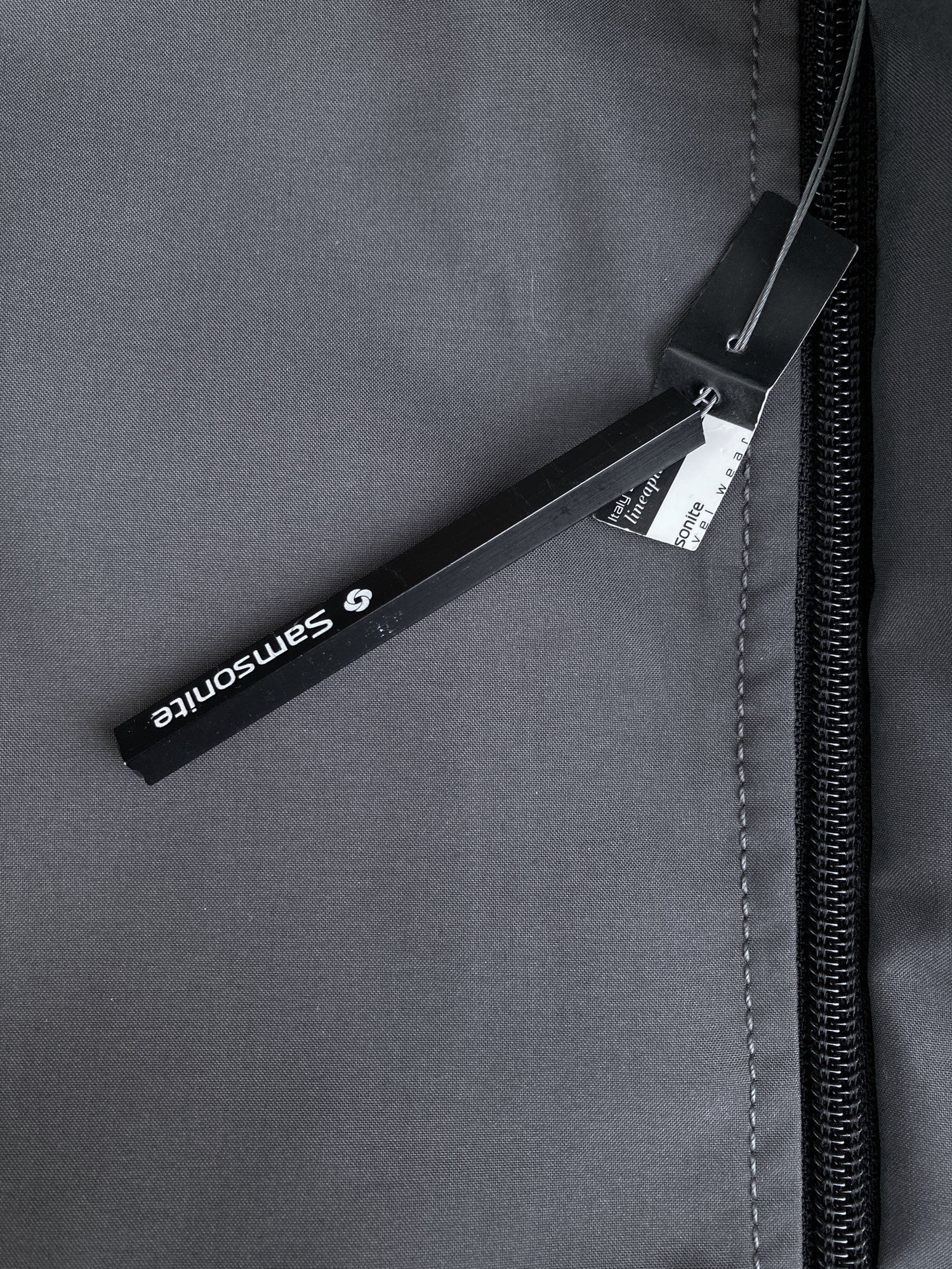 Samsonite 1990s grey polyester blend removable liner zip coat - size 48