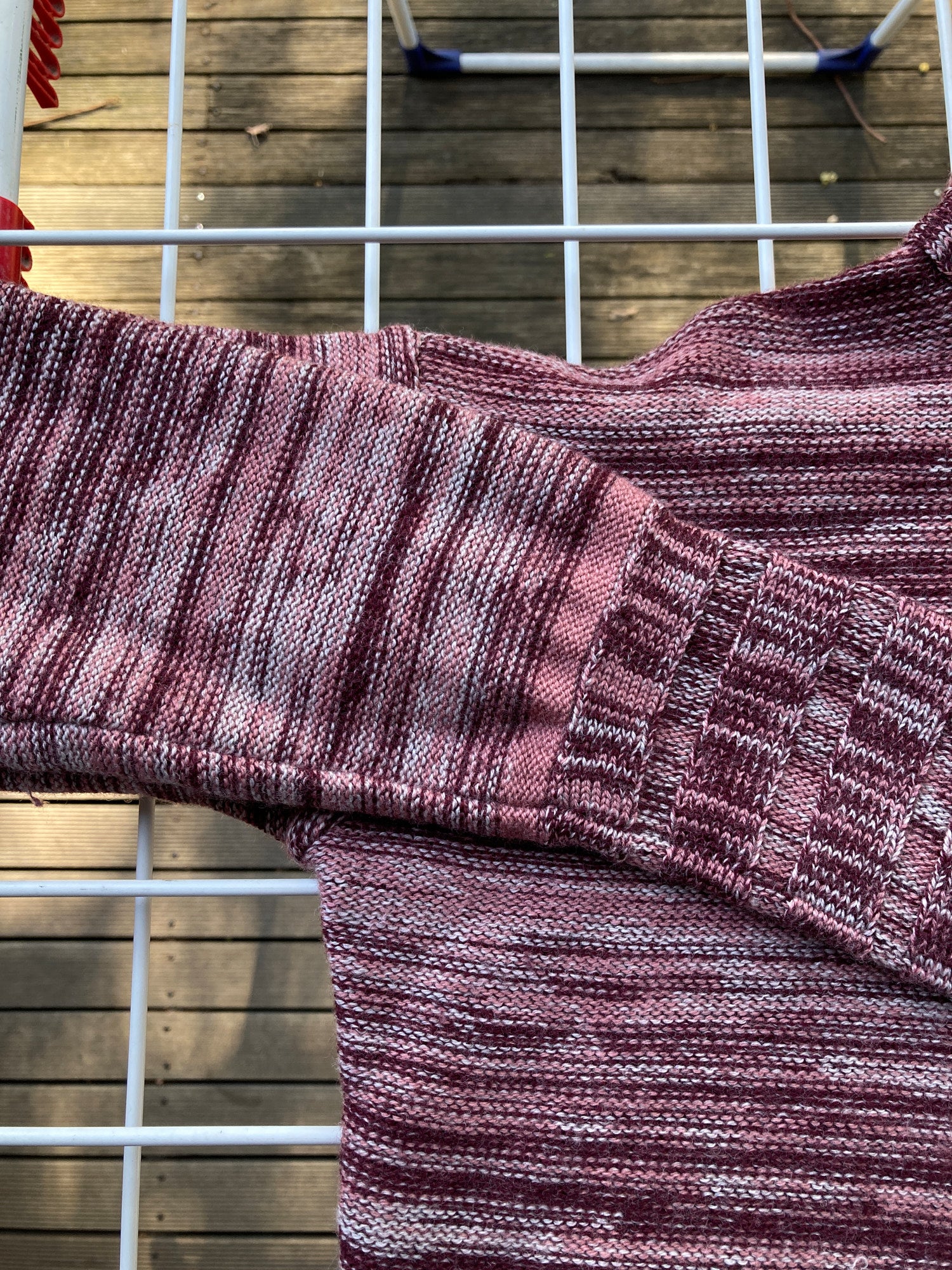 Mandarina Duck 1990s pink ish heathered wool extreme turtleneck sweater - sz 40