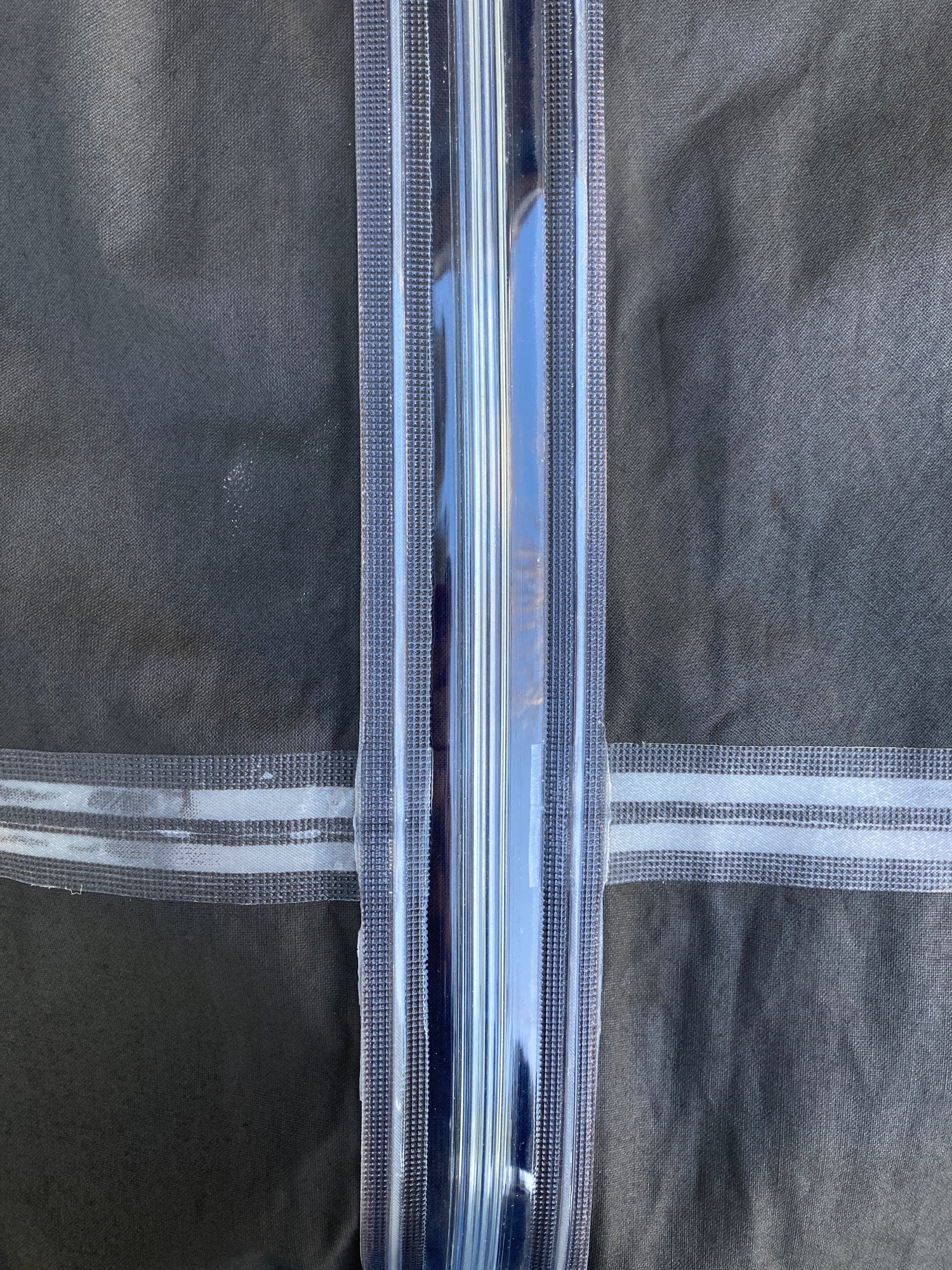 Mandarina Duck 1990s khaki taped seam plastic zip windbreaker - size 42 S M L