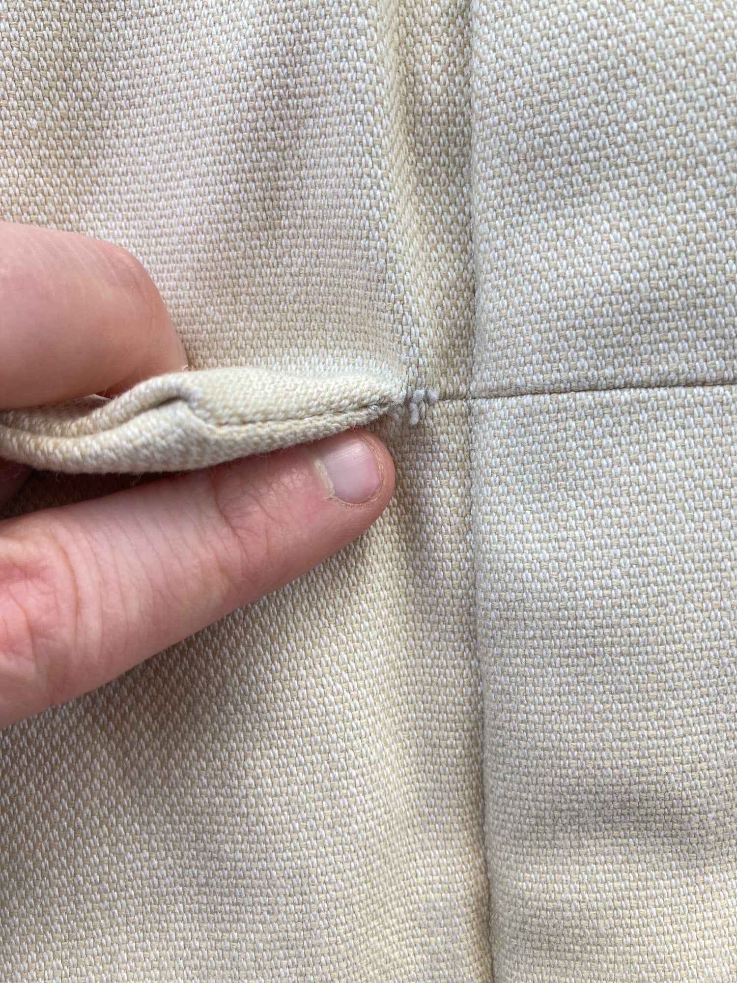 Mandarina Duck beige padded covered placket mackintosh coat - womens size 40