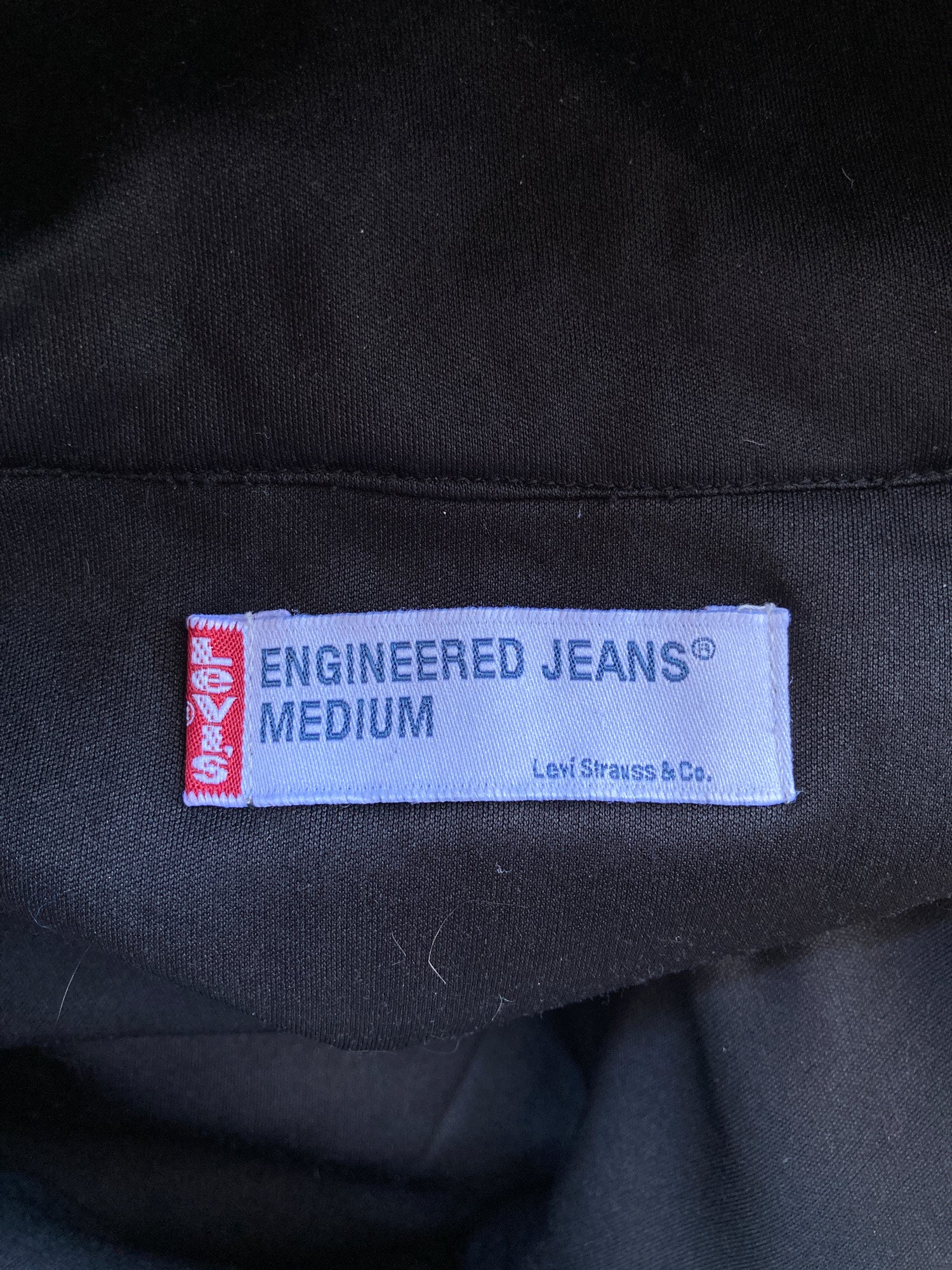 Levi’s Engineered Jeans dark green-grey nylon hooded crotch flap parka