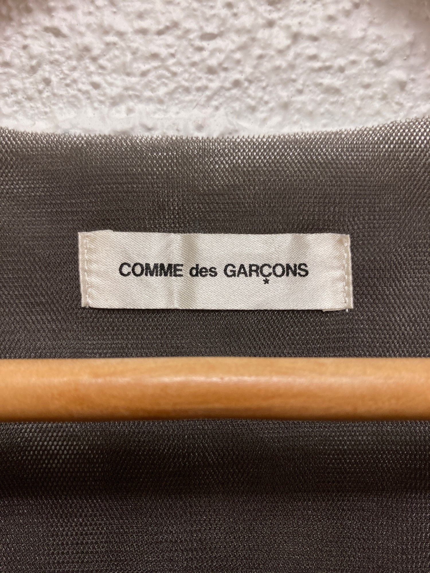 Comme des Garcons 1997 grey nylon mesh 5 layer tshirt - approx M S