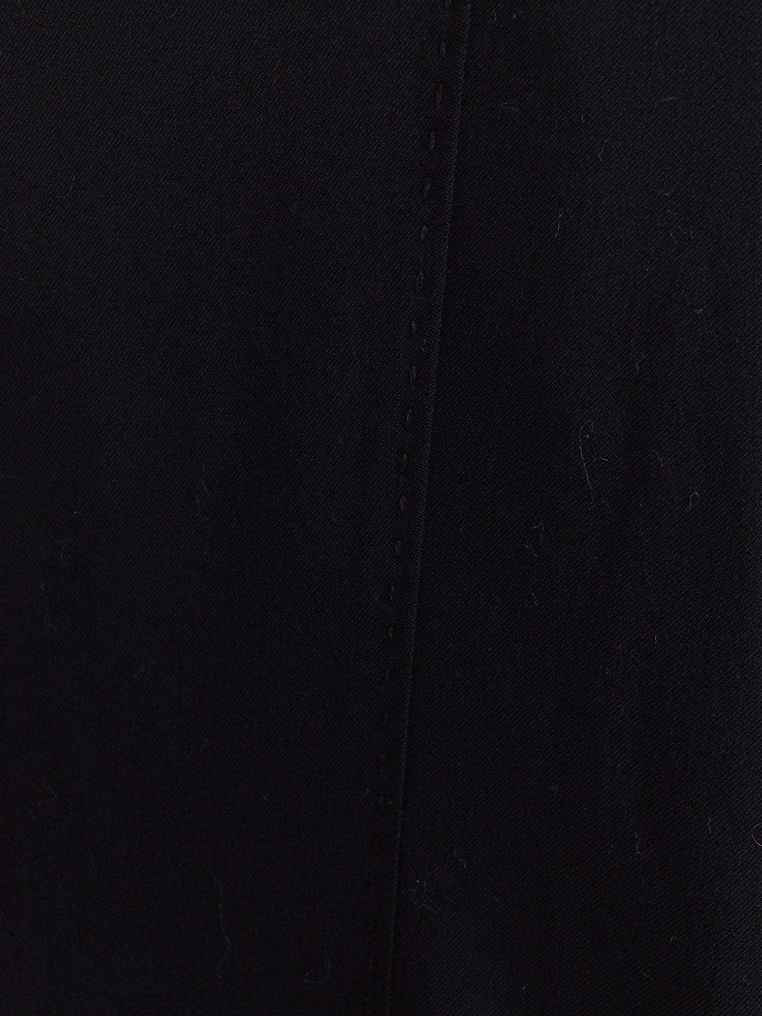 Naoki Takizawa black wool 'hand stitch' buttoned v neck sleeveless dress - 38