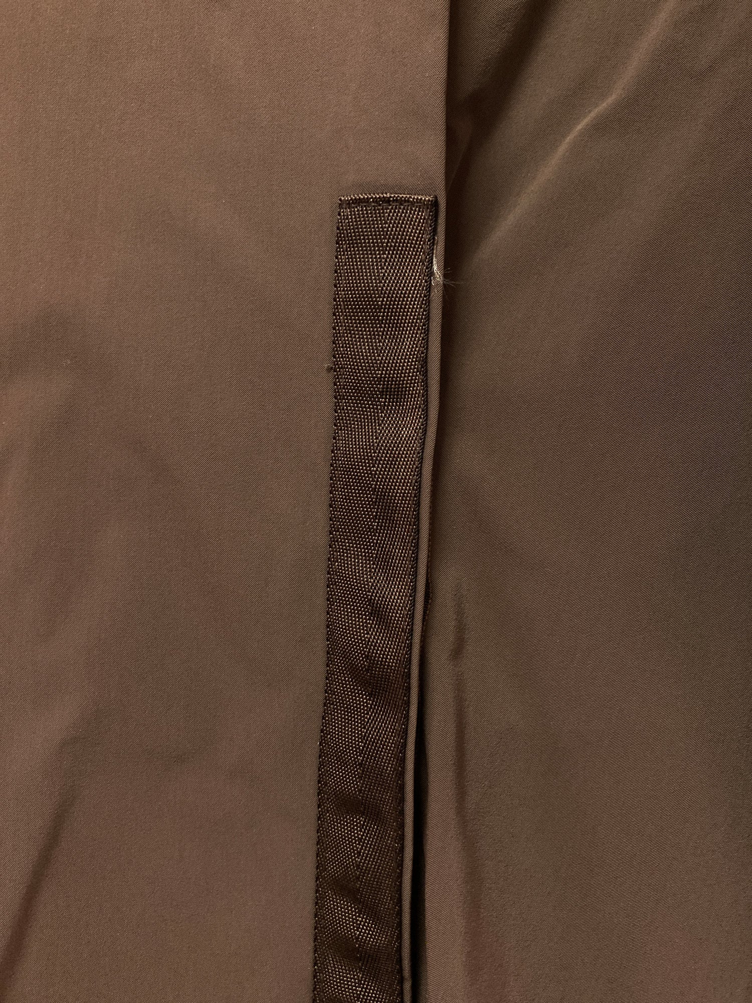 Issey Miyake brown press stud detail brown v neck tunic dress - size 2 JP M S