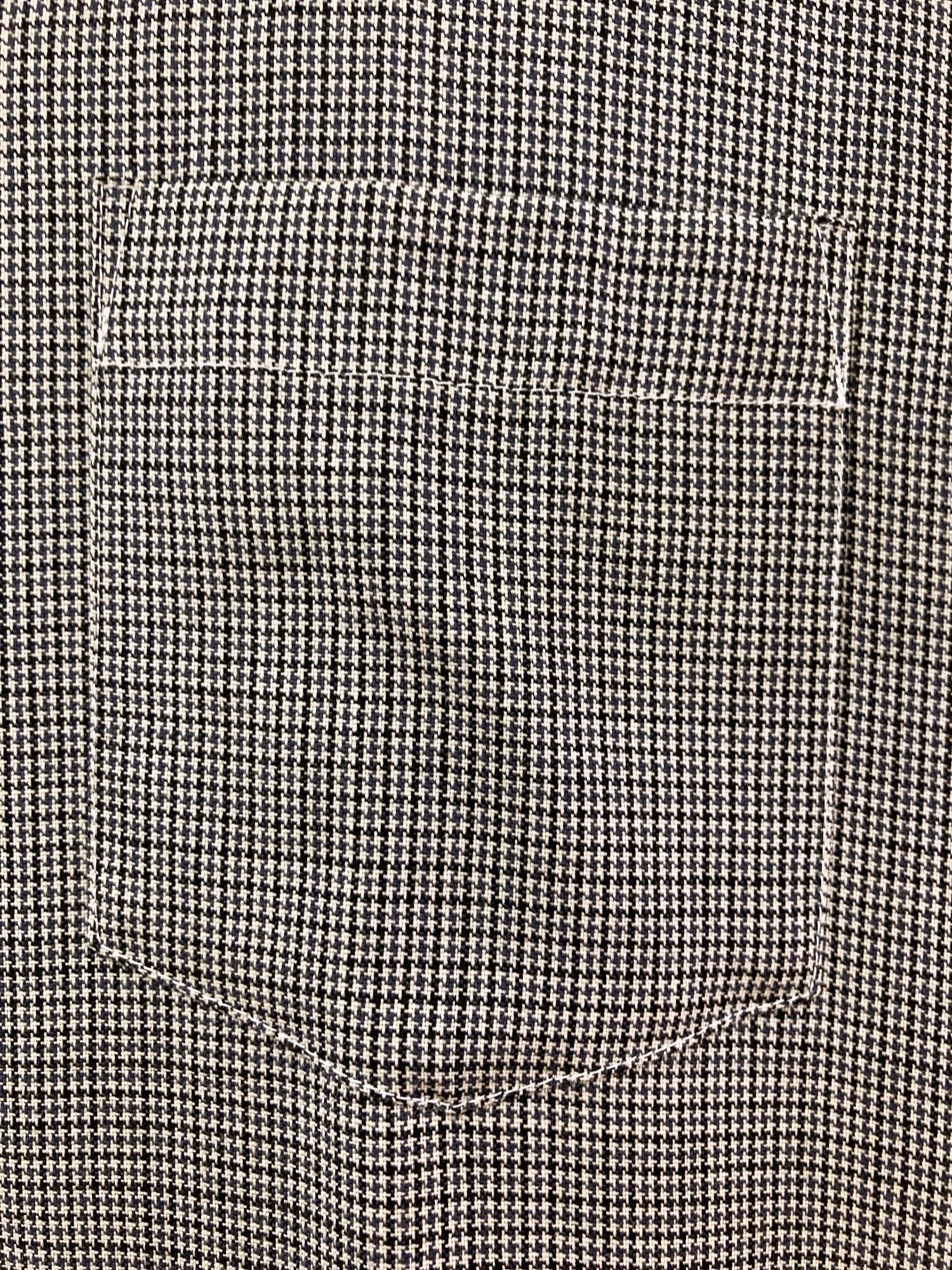 Tricot Comme des Garcons SS2001 houndstooth dress with blue and green mesh skirt
