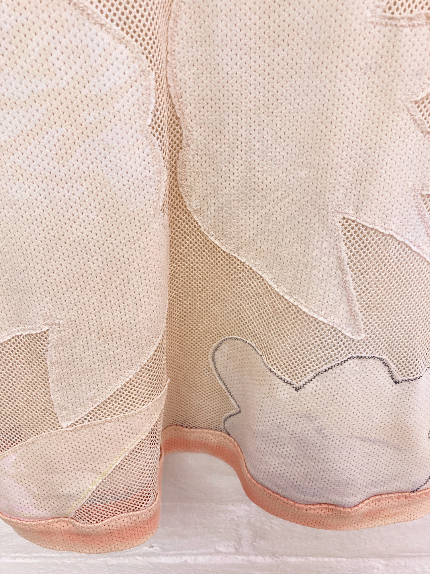 Yoshiki Hishinuma mottled cloud and moon motif sheer mesh t-shirt - womens M S