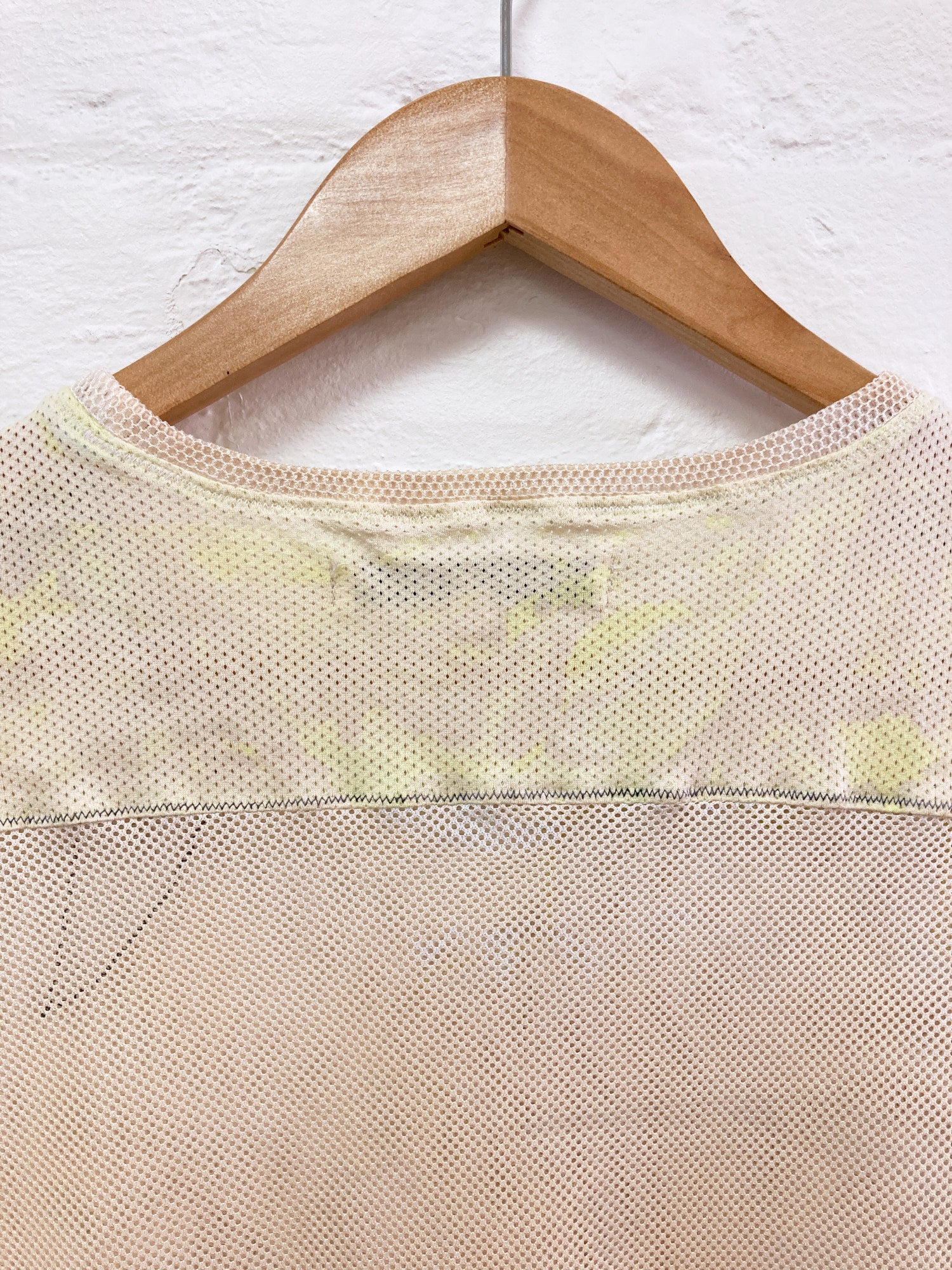 Yoshiki Hishinuma mottled cloud and moon motif sheer mesh t-shirt - womens M S