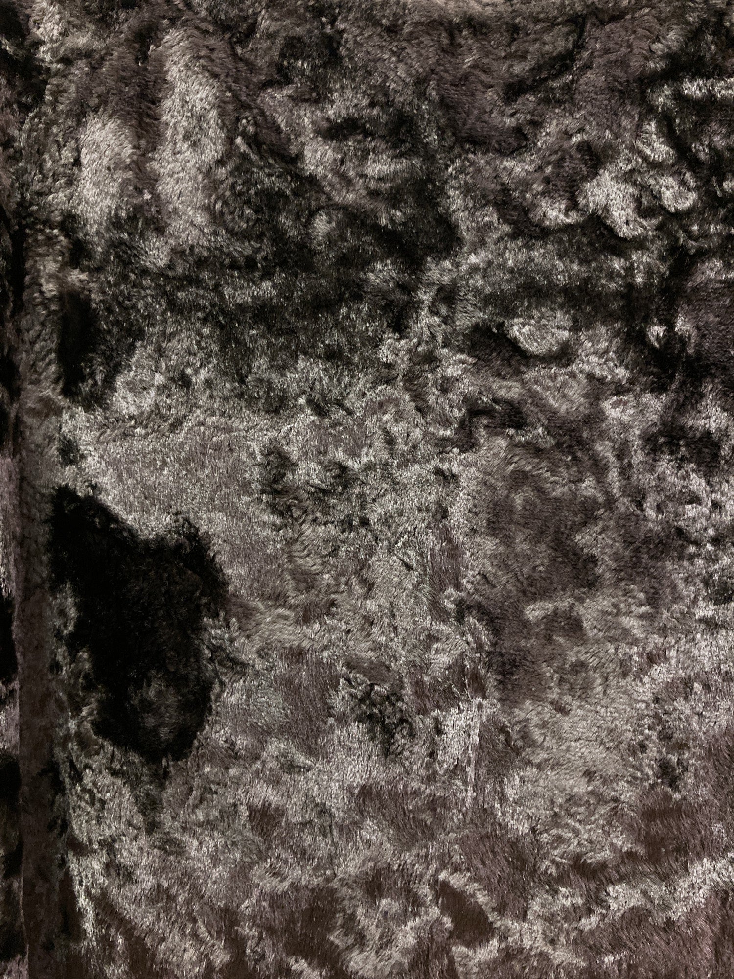 Yoshiki Hishinuma burgundy grey brown velvet and organza burnout skirt - 1 S