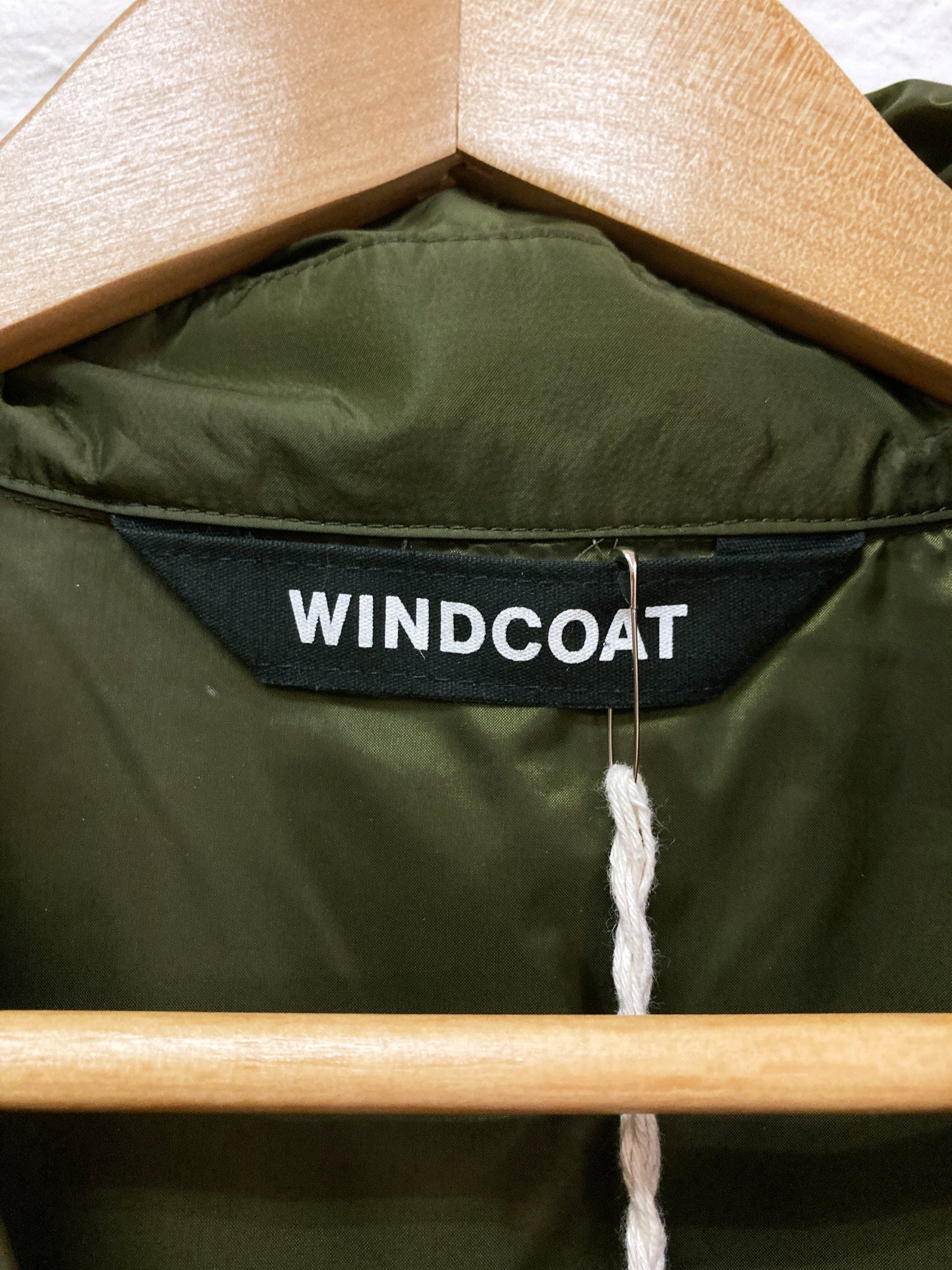 Issey Miyake Windcoat SS2000 shiny green nylon hooded rectangle coat - M