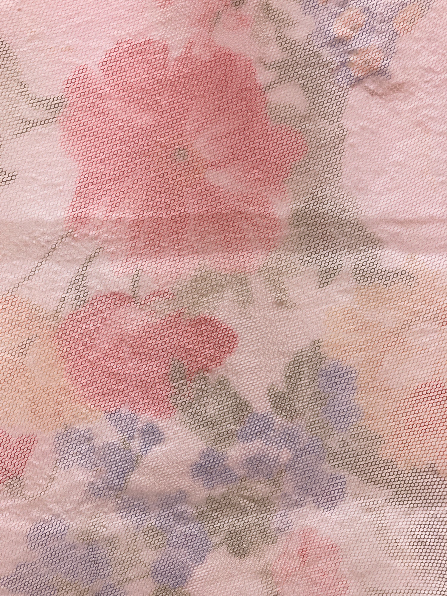 Krizia Poi sheer multicolour floral print poly mesh cardigan - IT 44