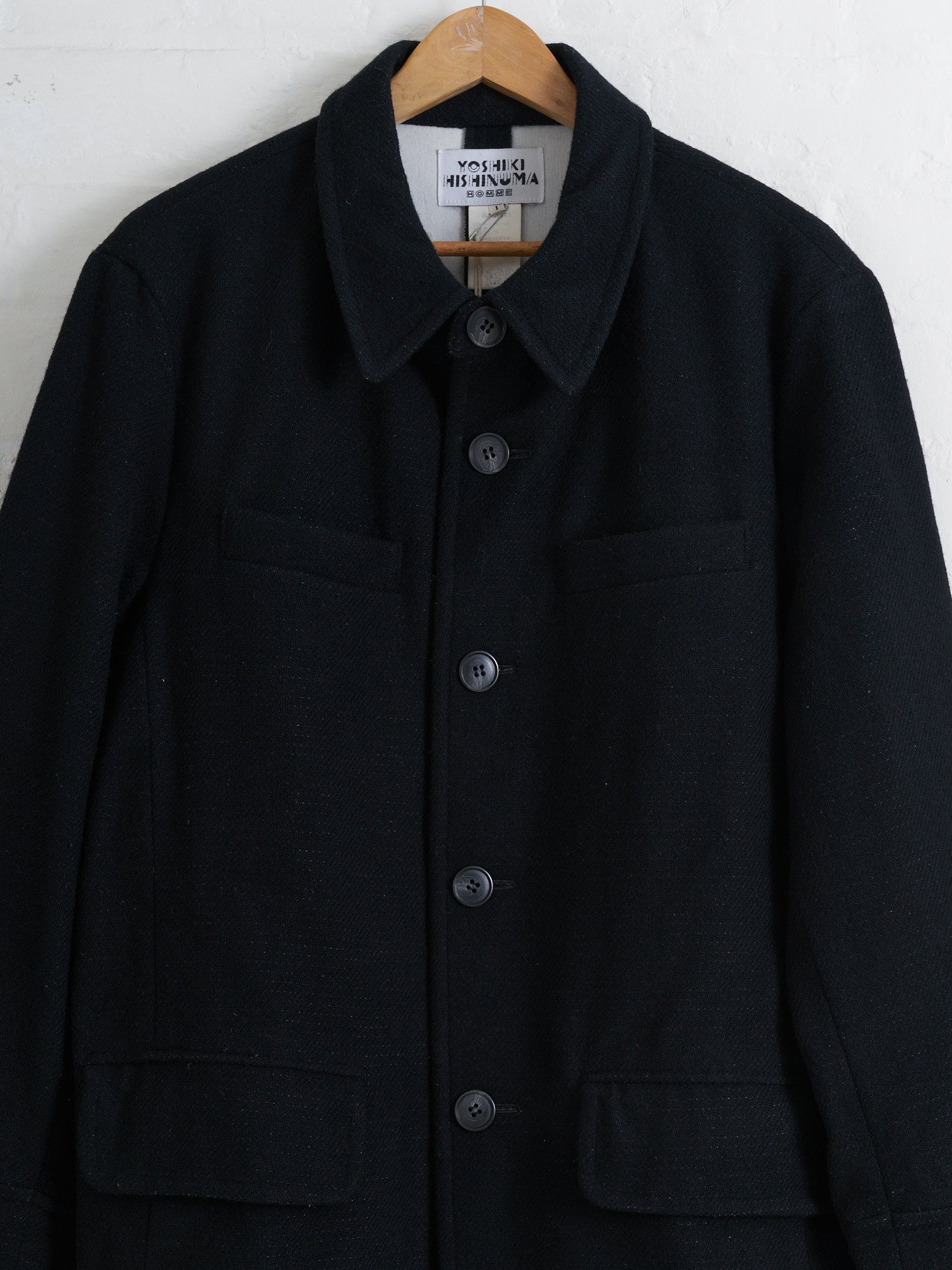 Yoshiki Hishinuma Homme brown polyester scaly long sleeve shirt - size 1 S