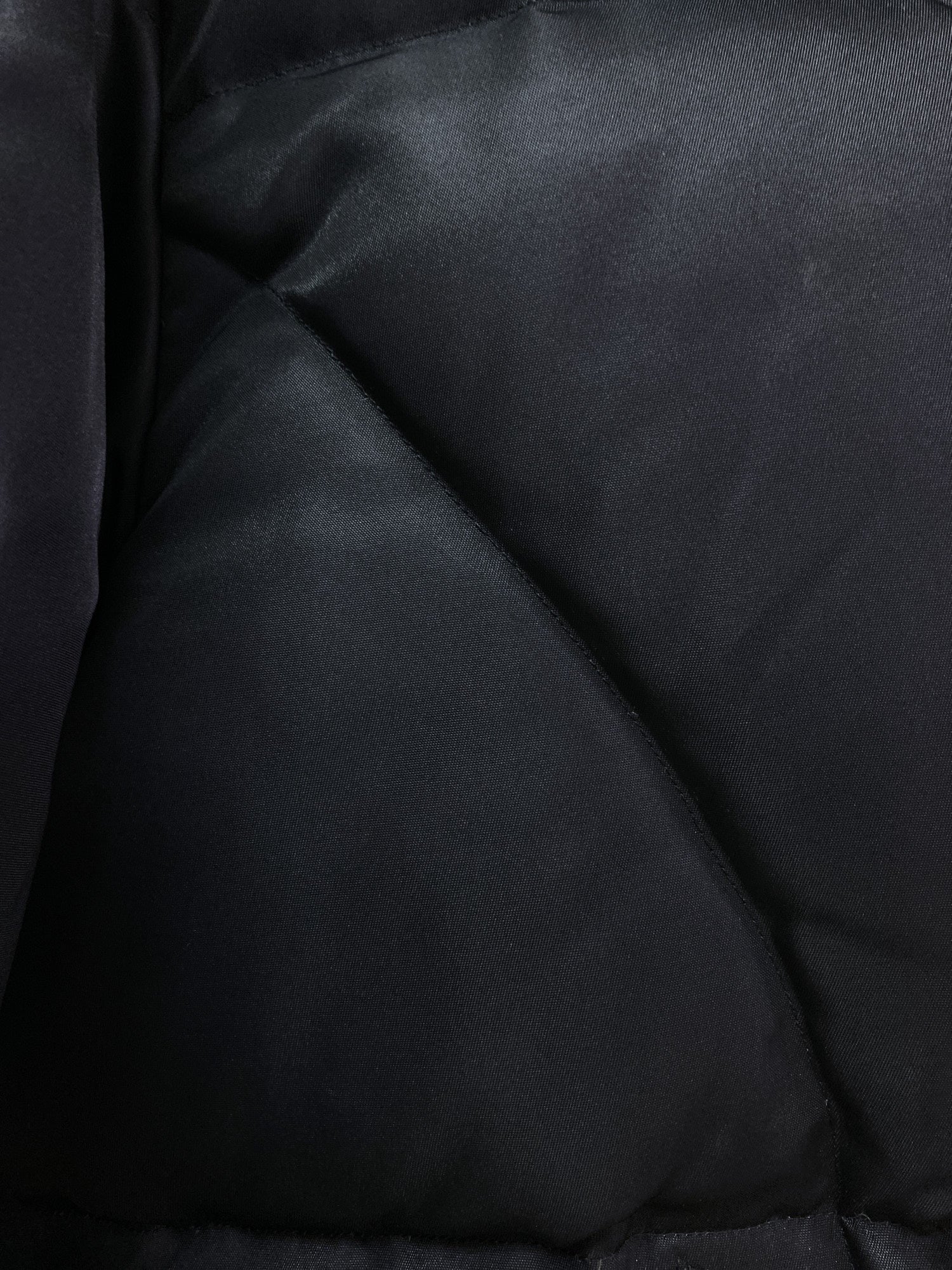 Kenzo Homme 1990s black nylon high neck down jacket - M L