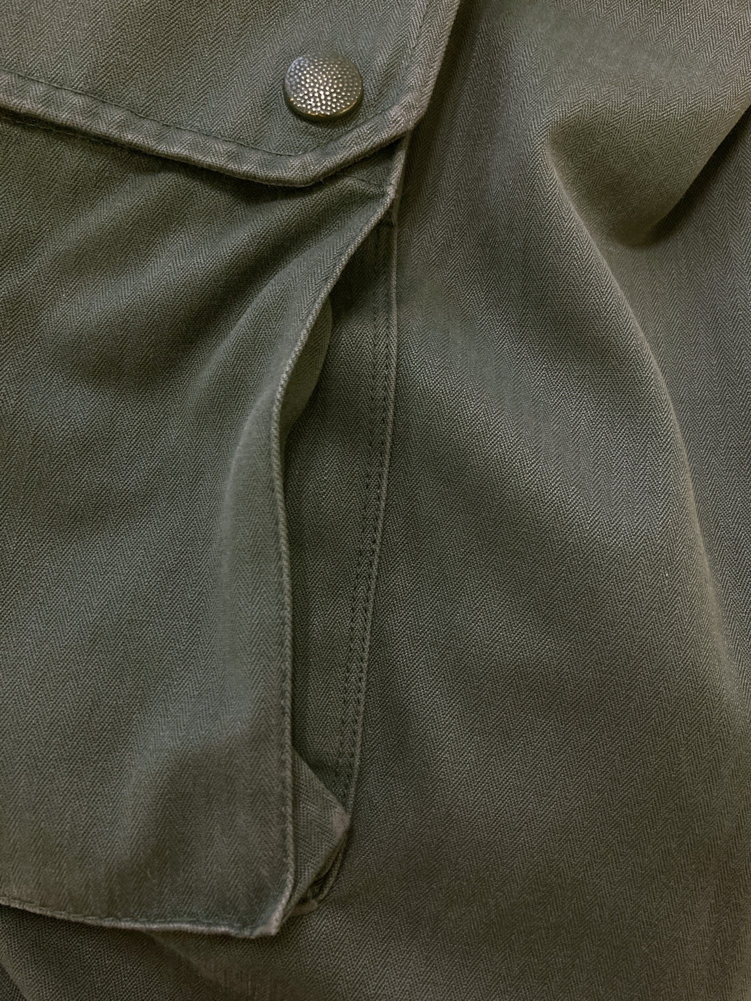 Vintage Seyntex khaki cotton army surplus cargo trousers - mens S XS