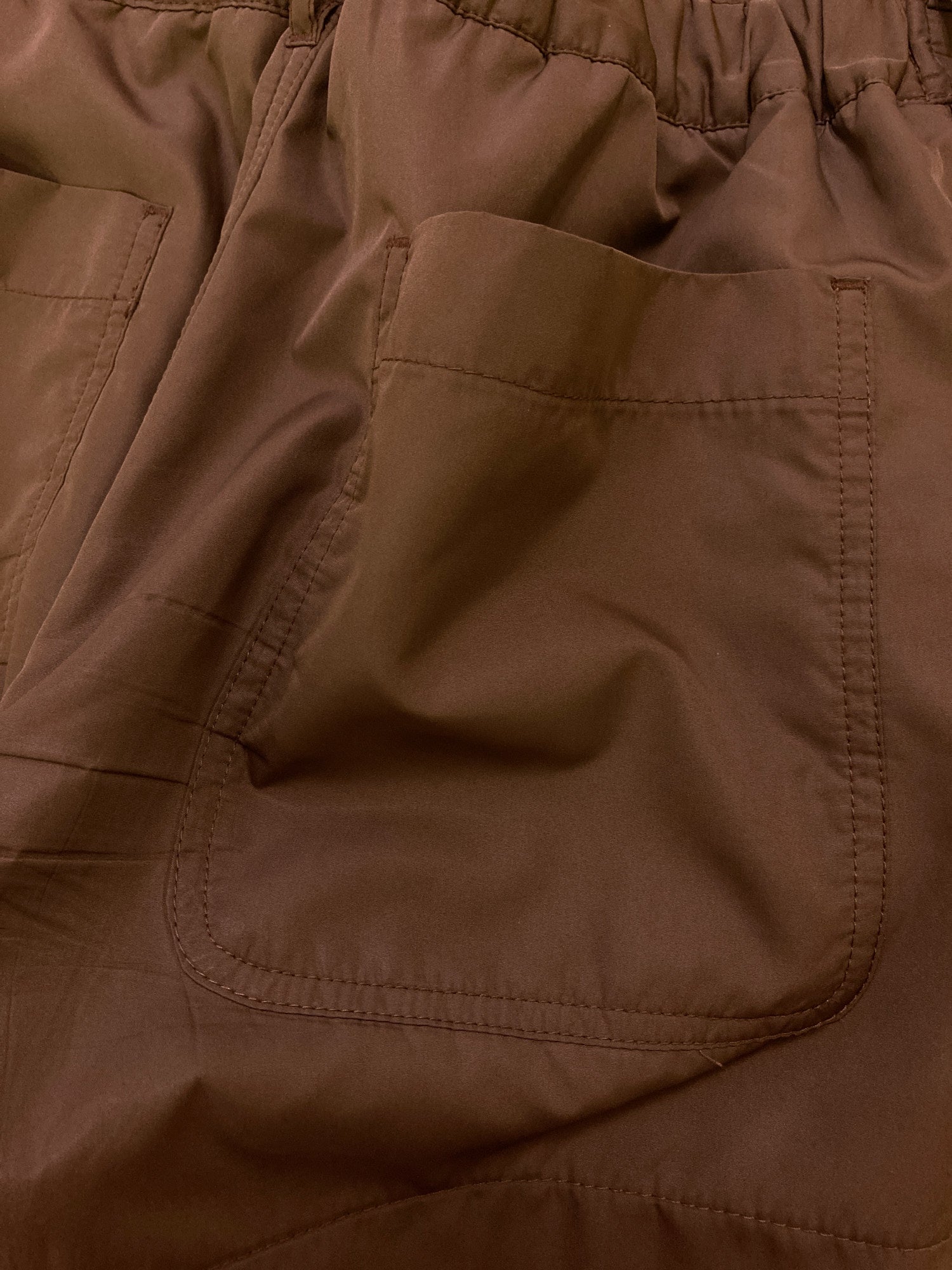 Comme des Garcons Homme Plus AW2005 brown trousers with orange fleece lining - M
