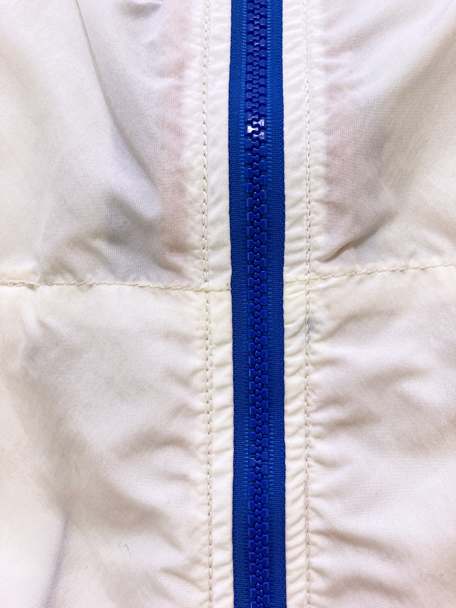 Sierra Designs 1990s white nylon 4 pocket parka with pullover hood - XL