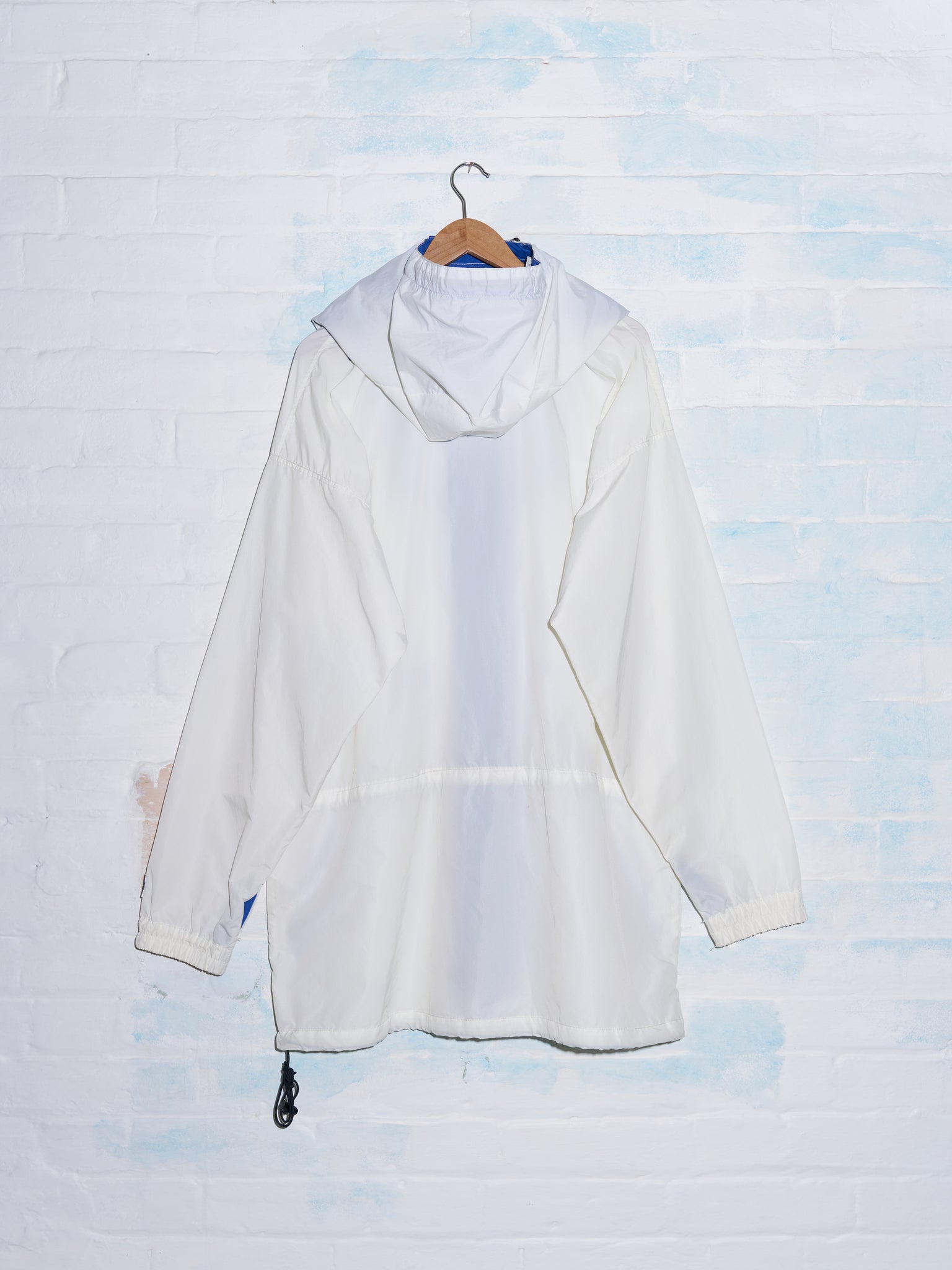 Sierra Designs 1990s white nylon 4 pocket parka with pullover hood - XL