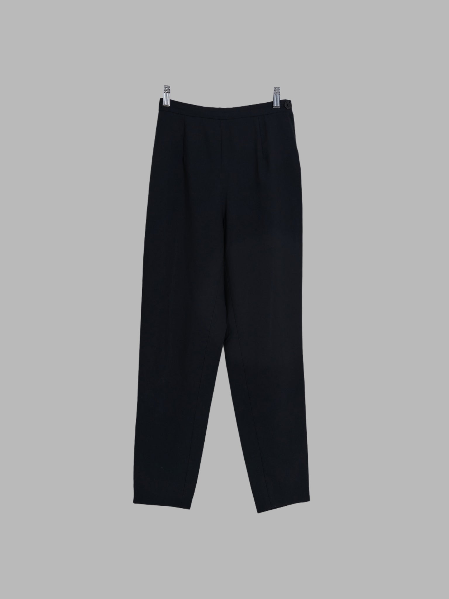 Tricot Comme des Garcons 1991 black wool side zip tapered trousers