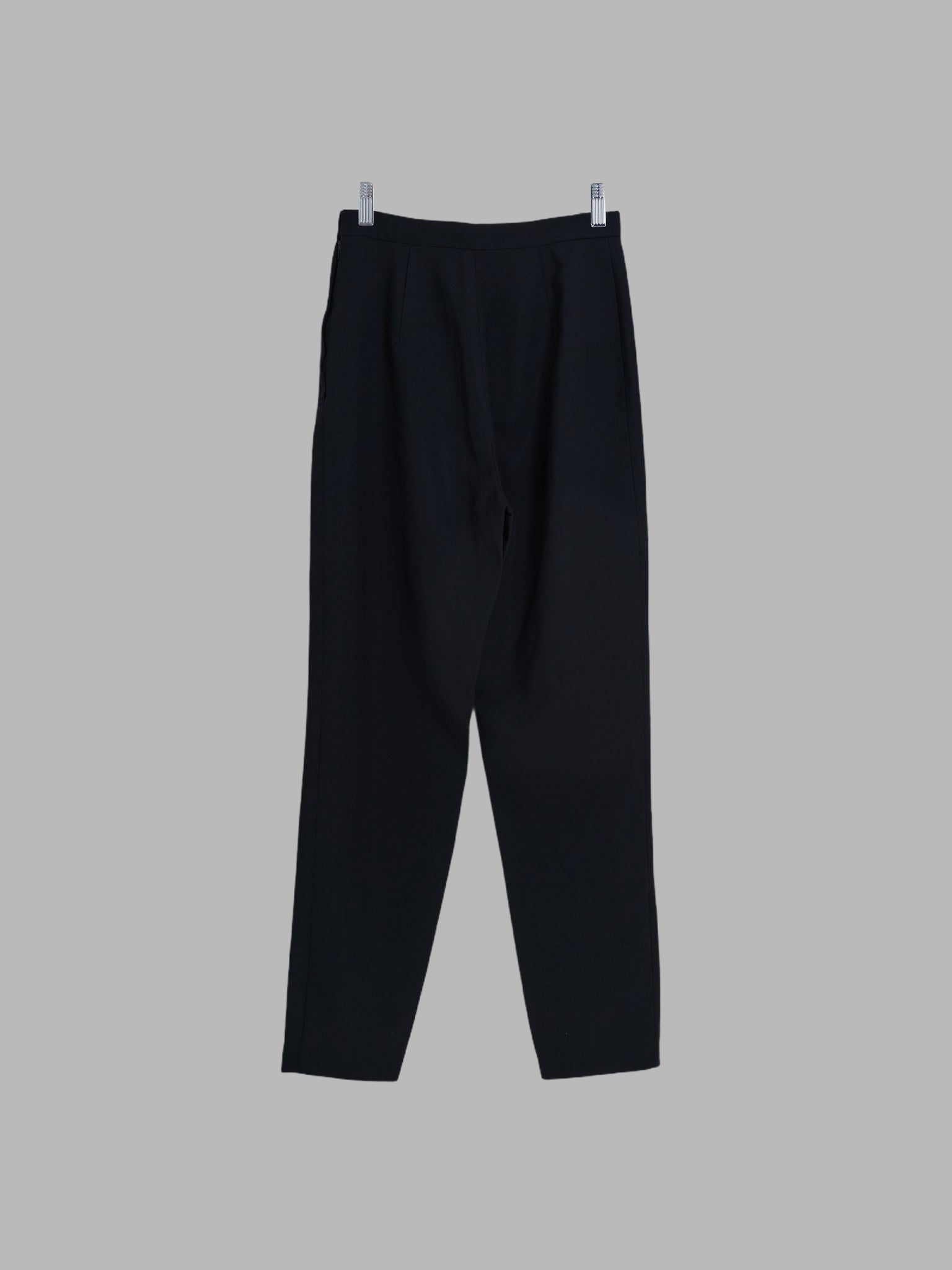 Tricot Comme des Garcons 1991 black wool side zip tapered trousers