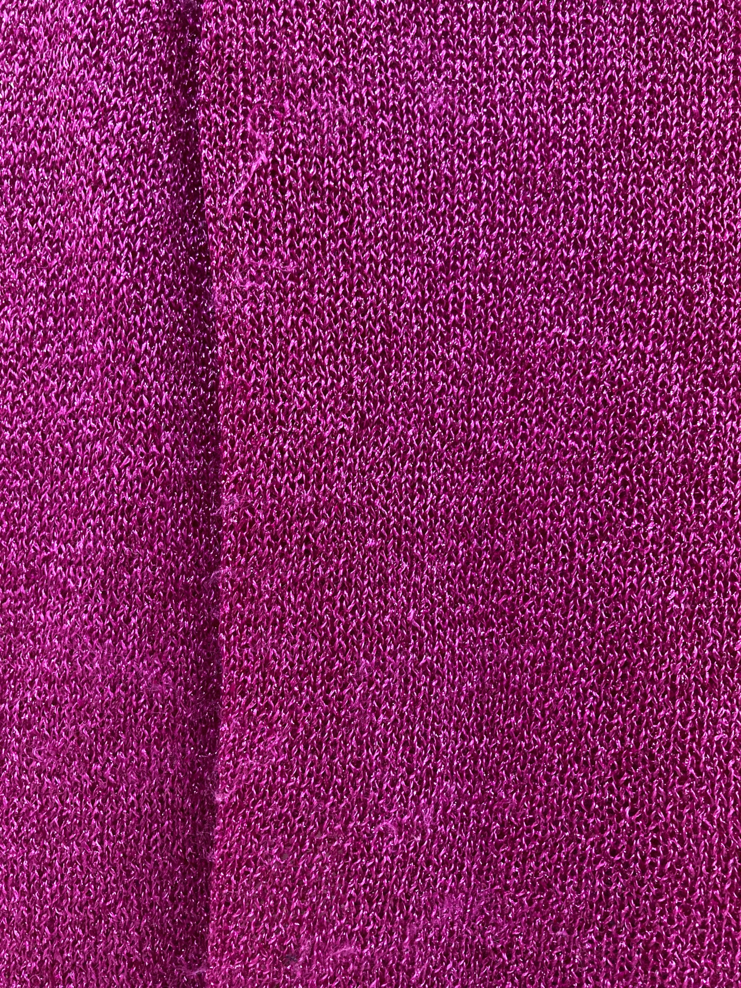 Comme des Garcons 1999 pinky purple nylon sweater with glittery finish