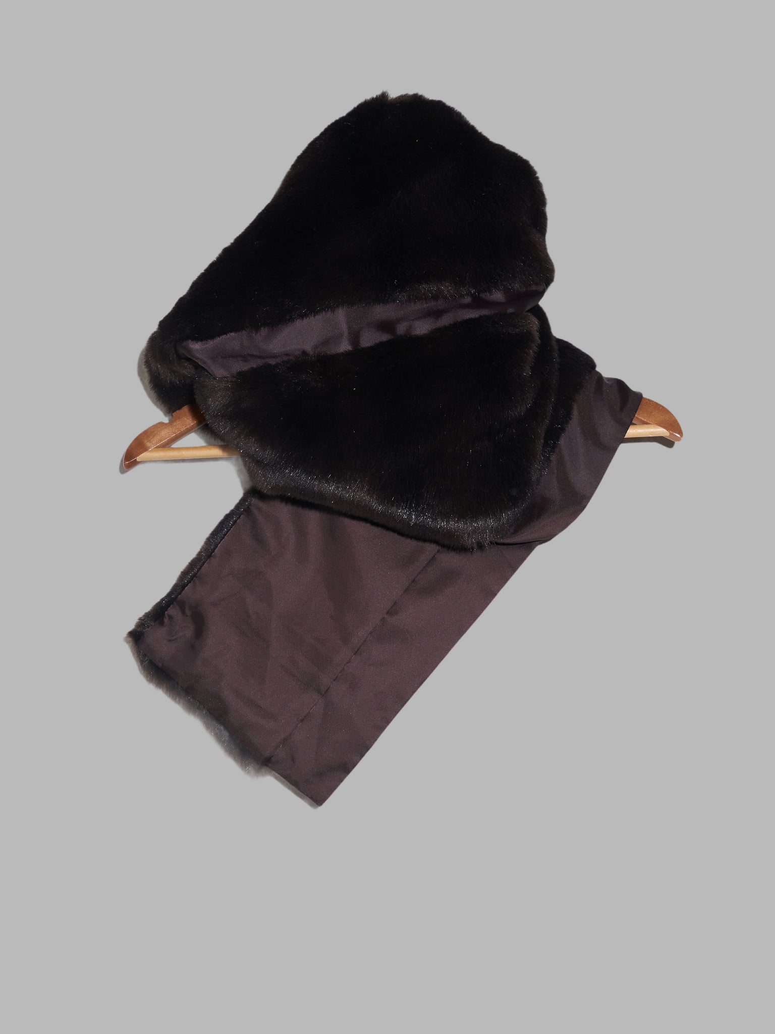 Comme des Garcons AW1997 brown acrylic faux fur snood or neck warmer