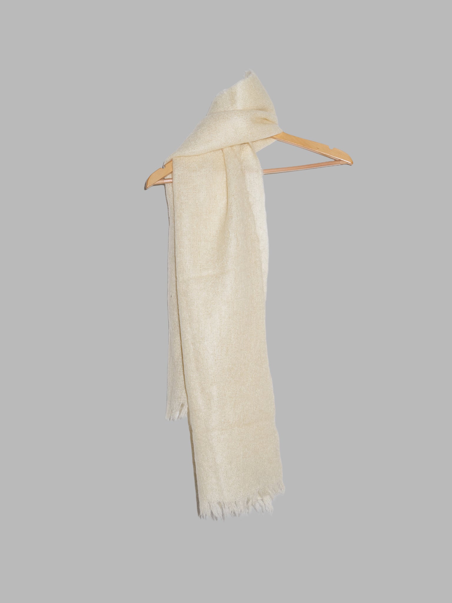 St Michael vintage cream wool and mohair scarf