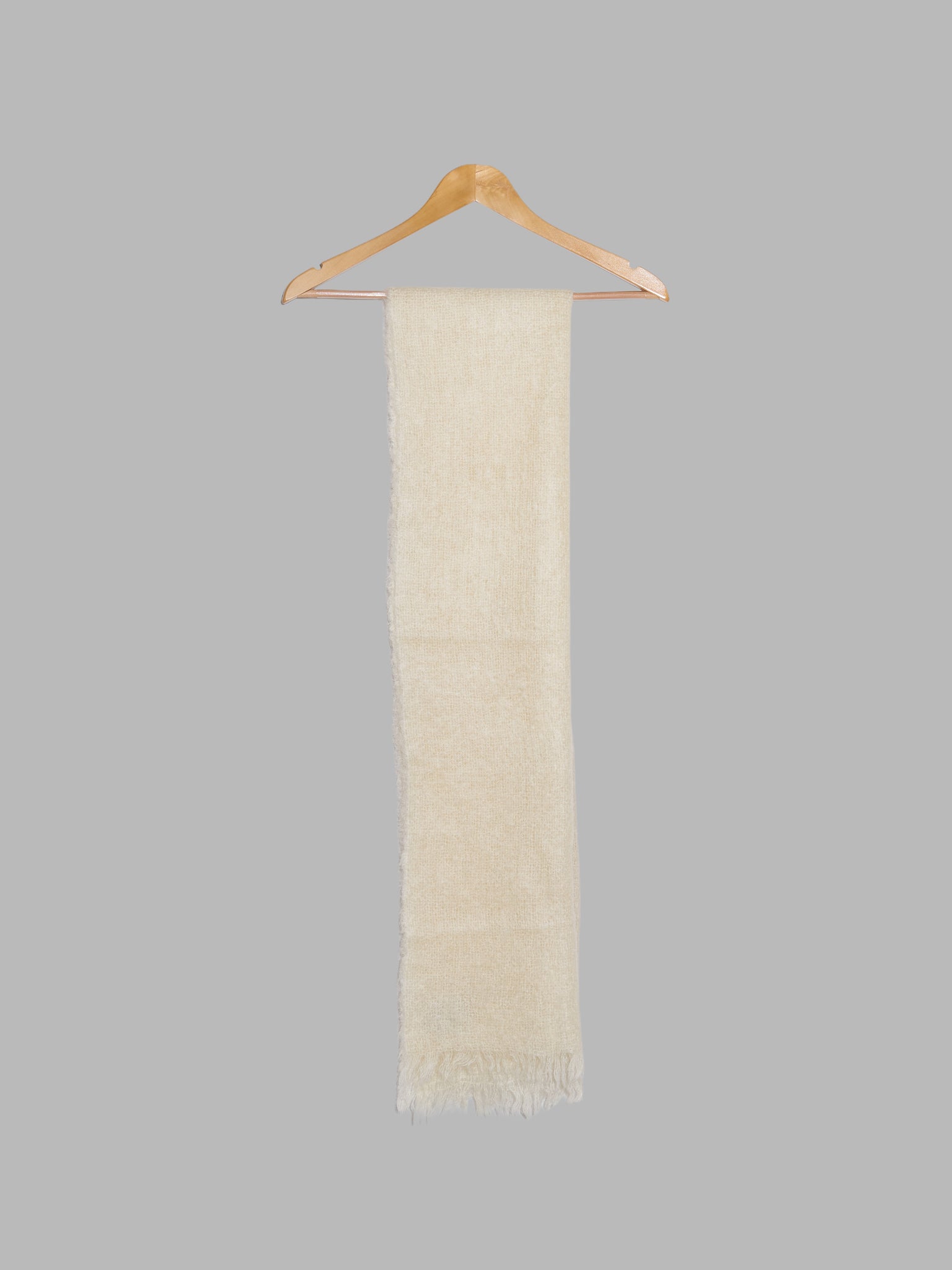 St Michael vintage cream wool and mohair scarf