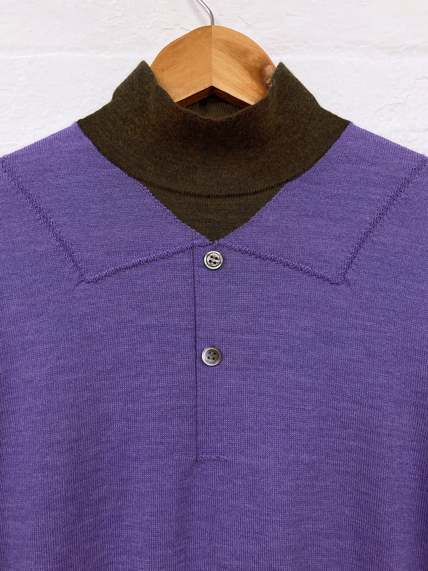 Comme des Garcons Homme Plus 2009 purple brown fake layered