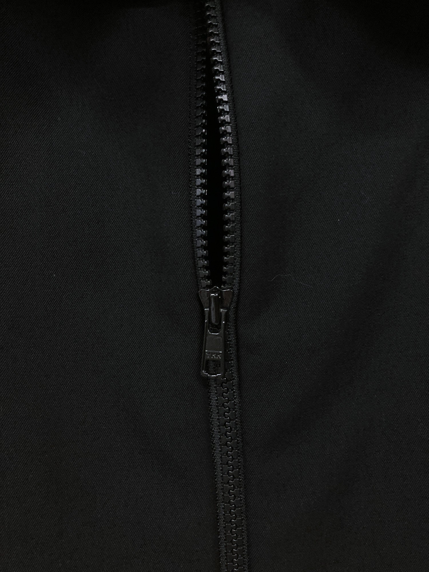 Y’s Yohji Yamamoto black bonded wool zip jacket with raw edge trim - size 1 S