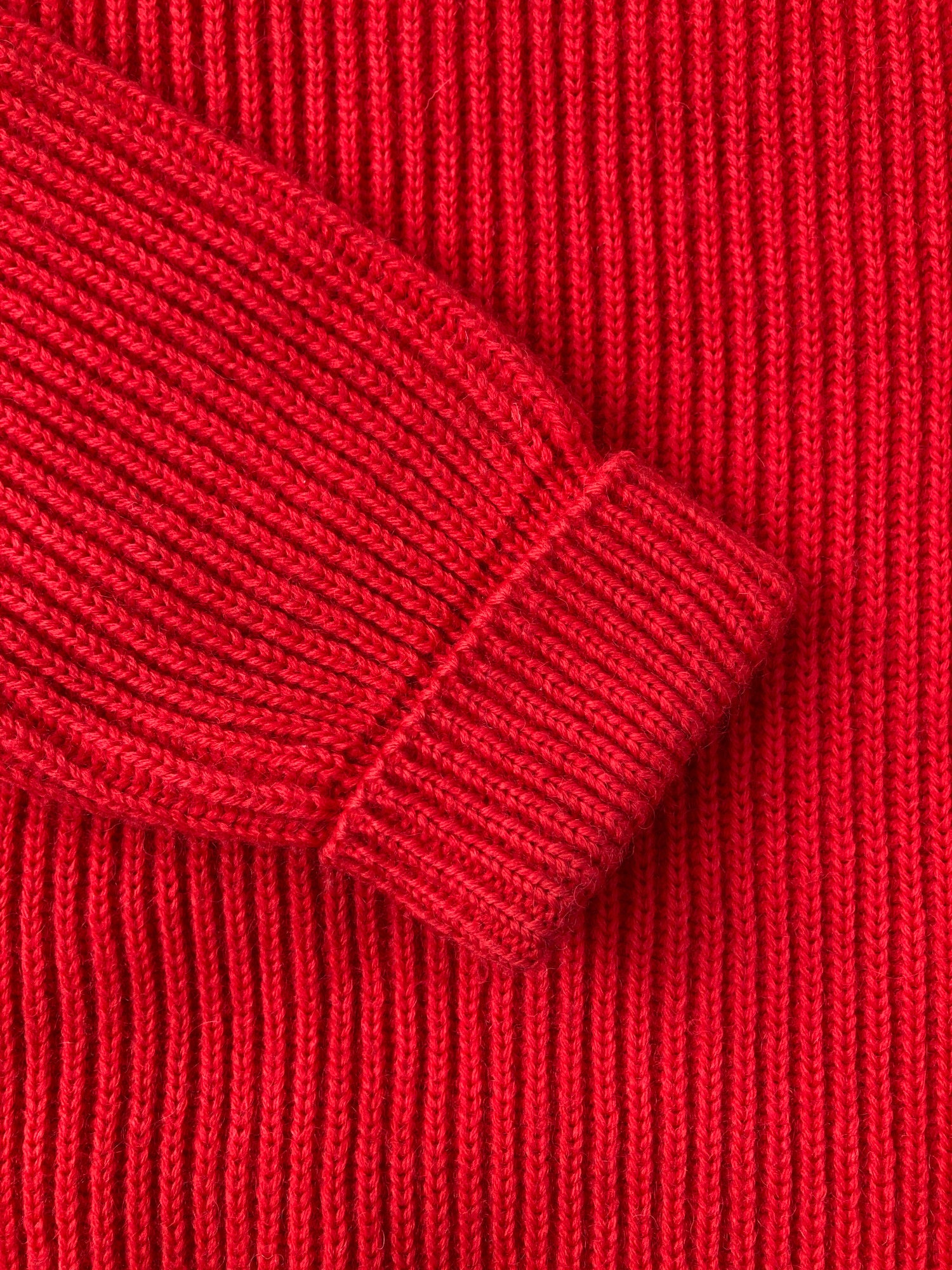 Peter Storm 1985 orange-y red W1 proofed wool waterproof crew neck jumper