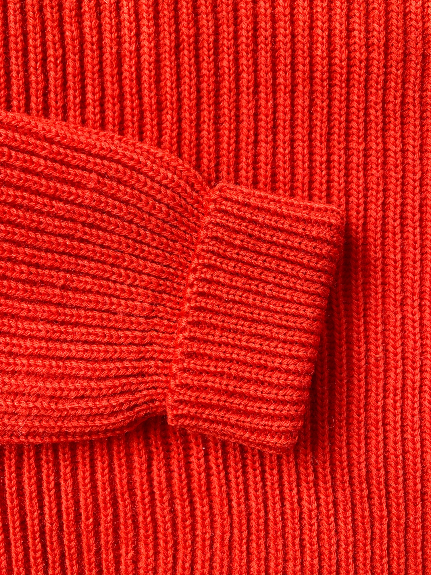 Peter Storm 1984 orange-y red W1 proofed wool waterproof crew neck jumper - M