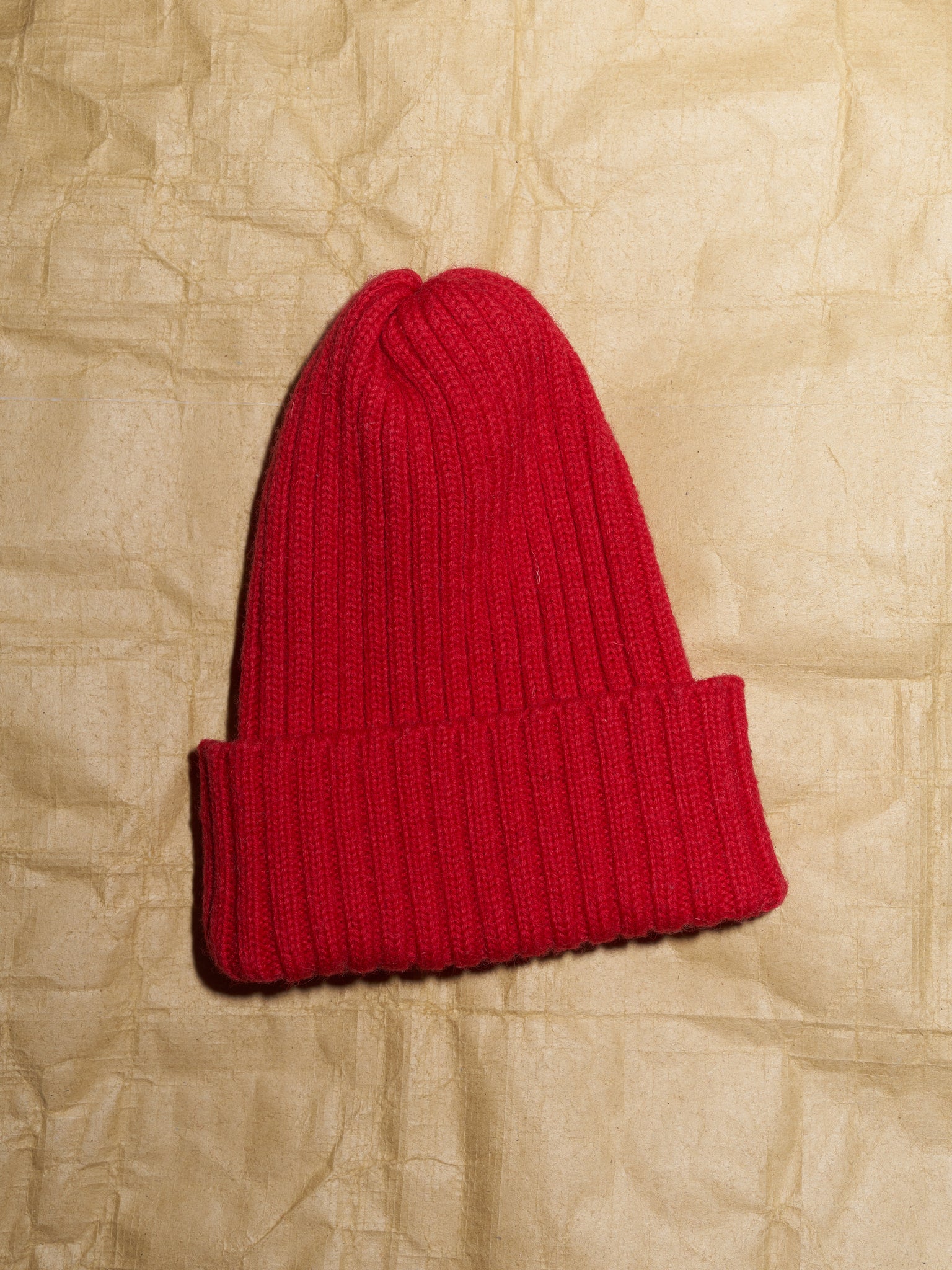 Peter Storm 1997 red W1 proofed wool rib knit waterproof beanie