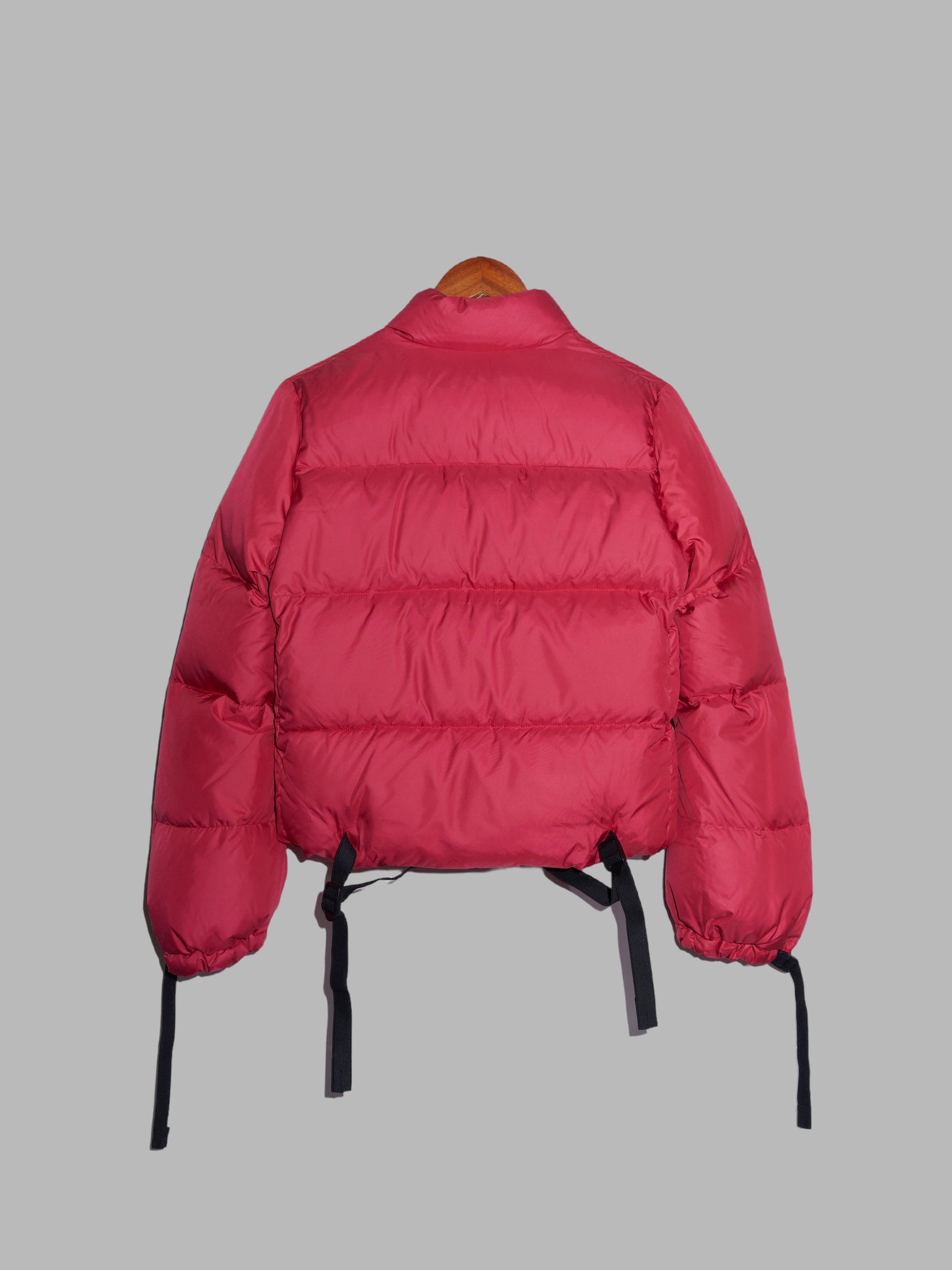 Junya Watanabe Comme des Garcons AW2007 red poly tape detail puffer jacket
